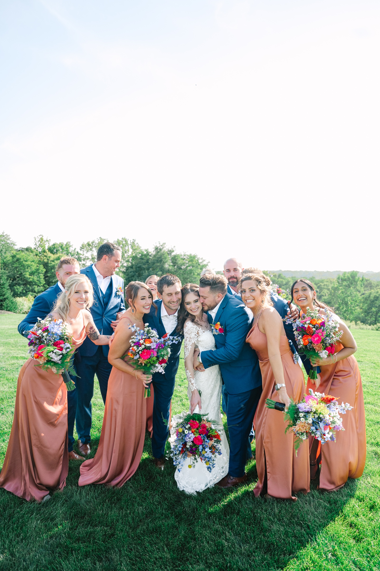 Summer wedding at Provence Mills in Girard Ohio