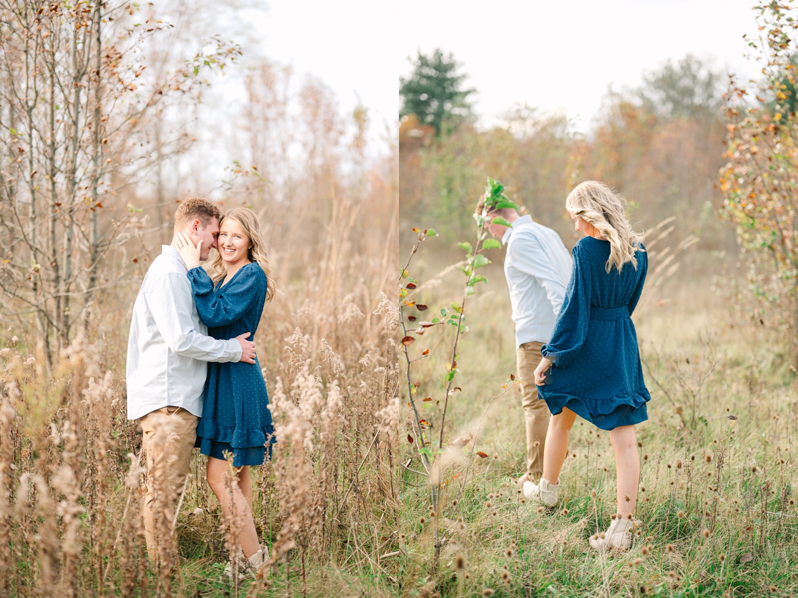 Fall Engagement Session at Petros Park and Rooftop in Canton Ohio