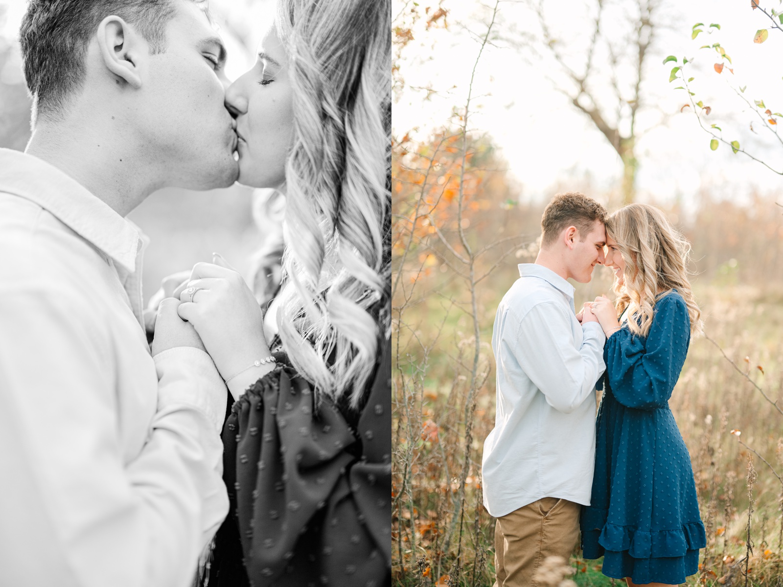 Fall Engagement Session at Petros Park and Rooftop in Canton Ohio