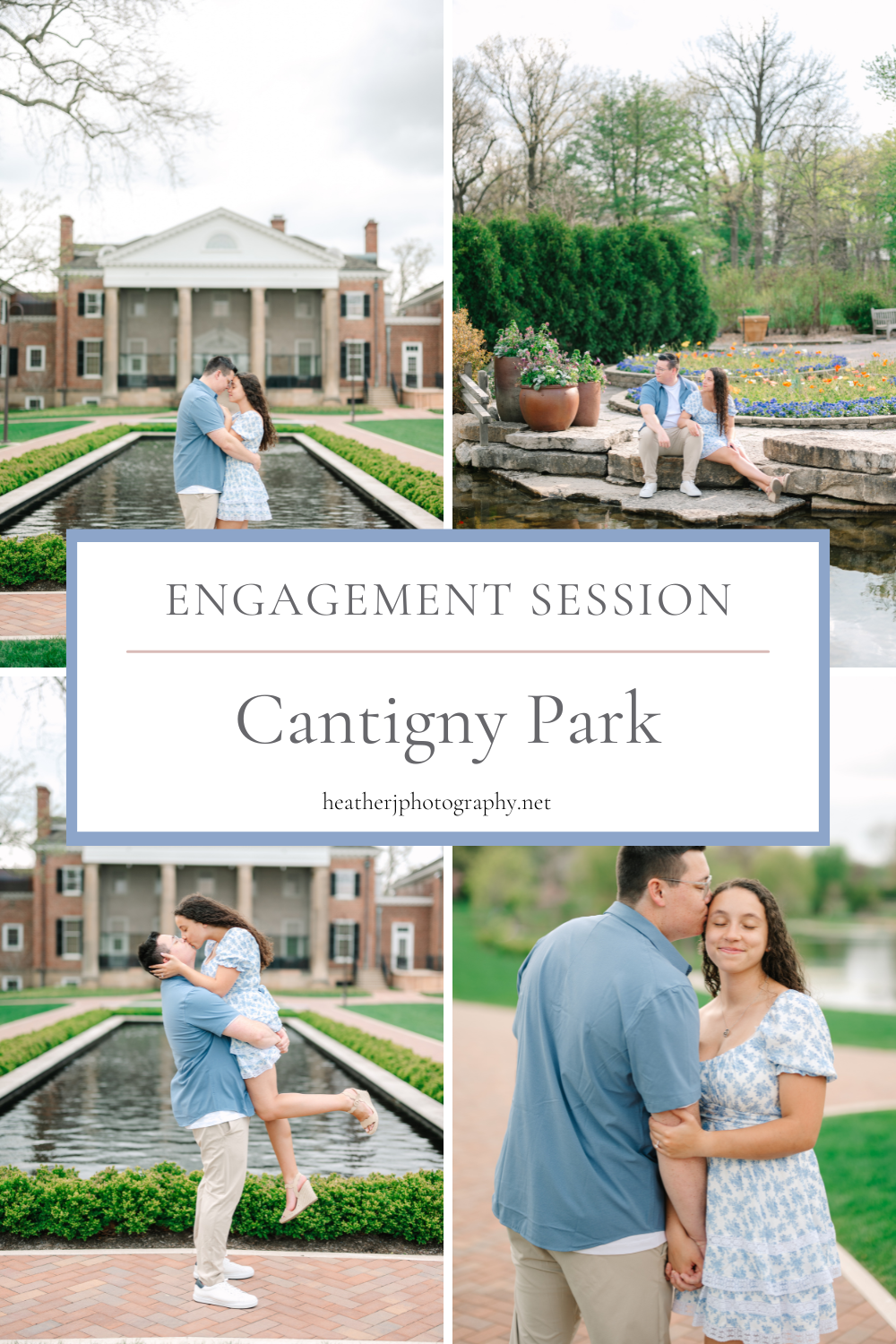 Cantigny Park in Wheaton Illinois Engagement Session