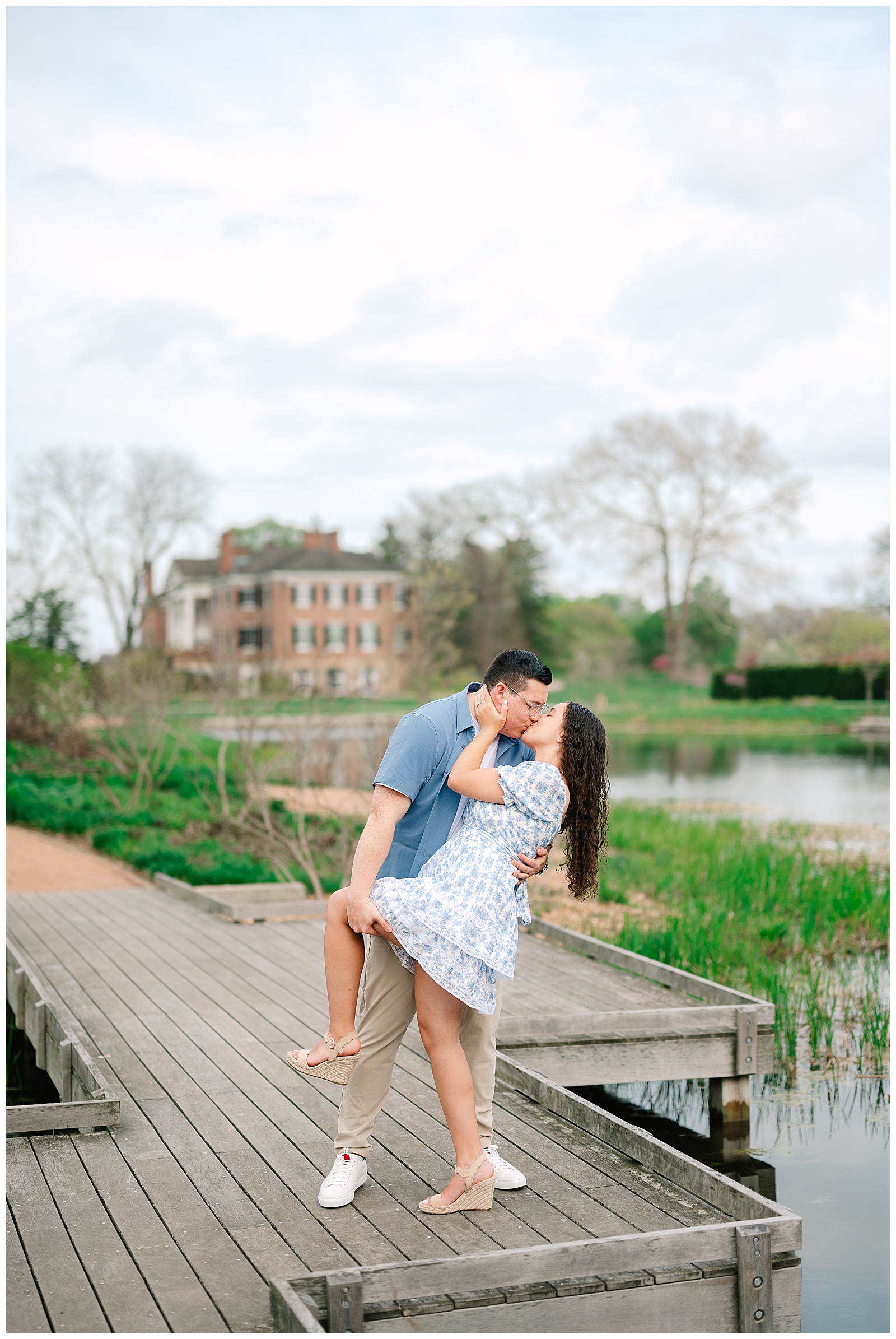 Cantigny Park in Illinois Spring Engagement Session
