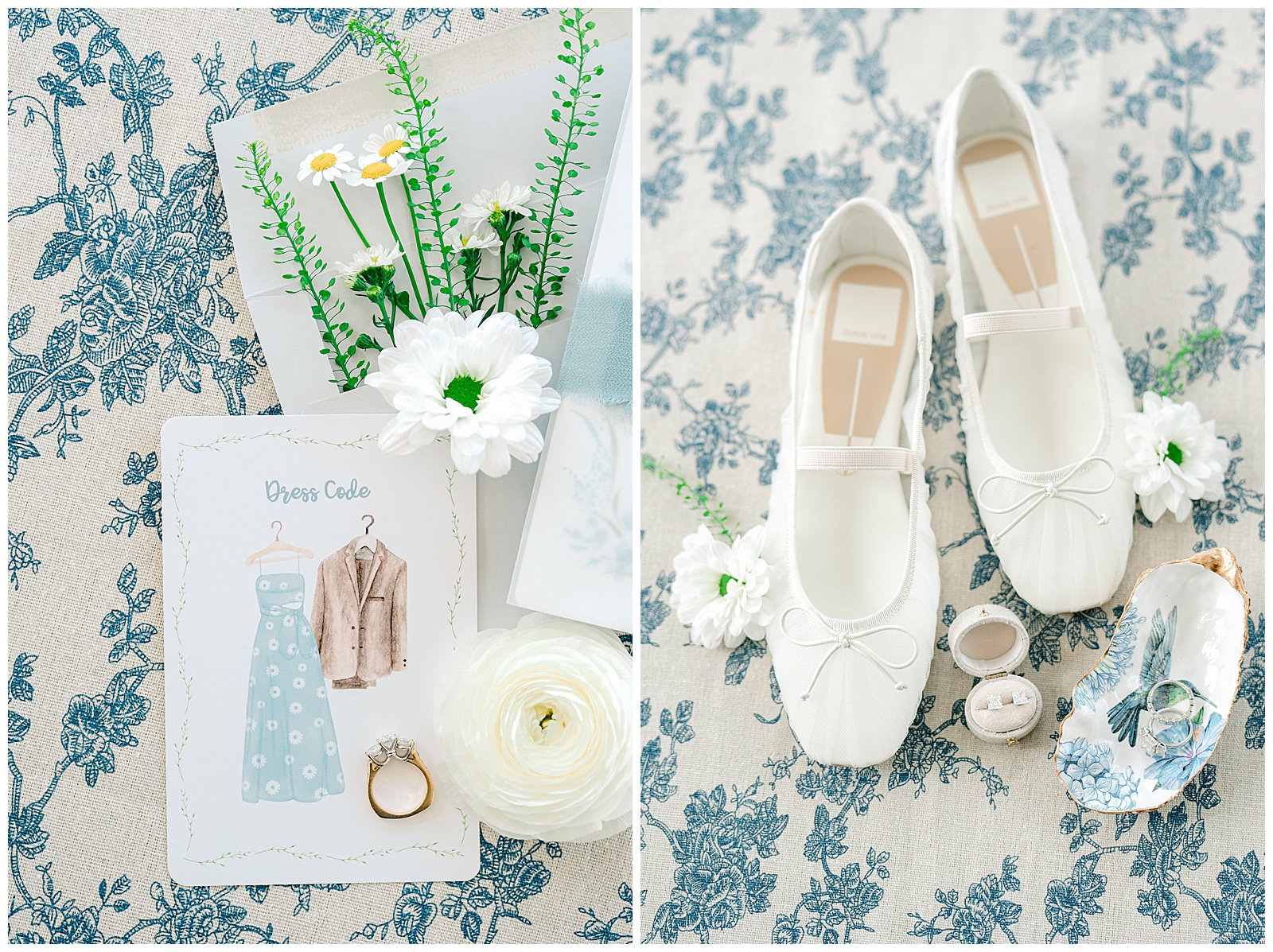 Blues and White Backyard Wedding in Clinton, Ohio | Heather J Photography | Ohio Wedding and Engagement Photographer