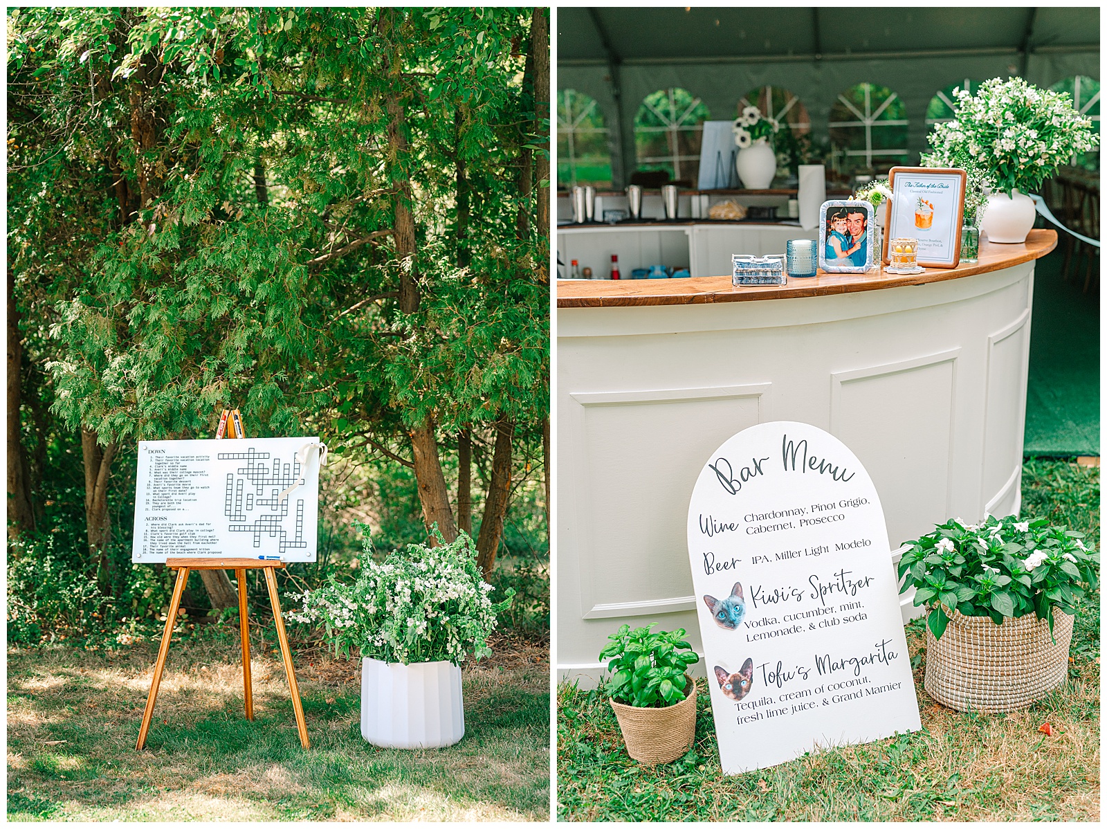 Blues and White Backyard Wedding in Clinton, Ohio | Heather J Photography | Ohio Wedding and Engagement Photographer