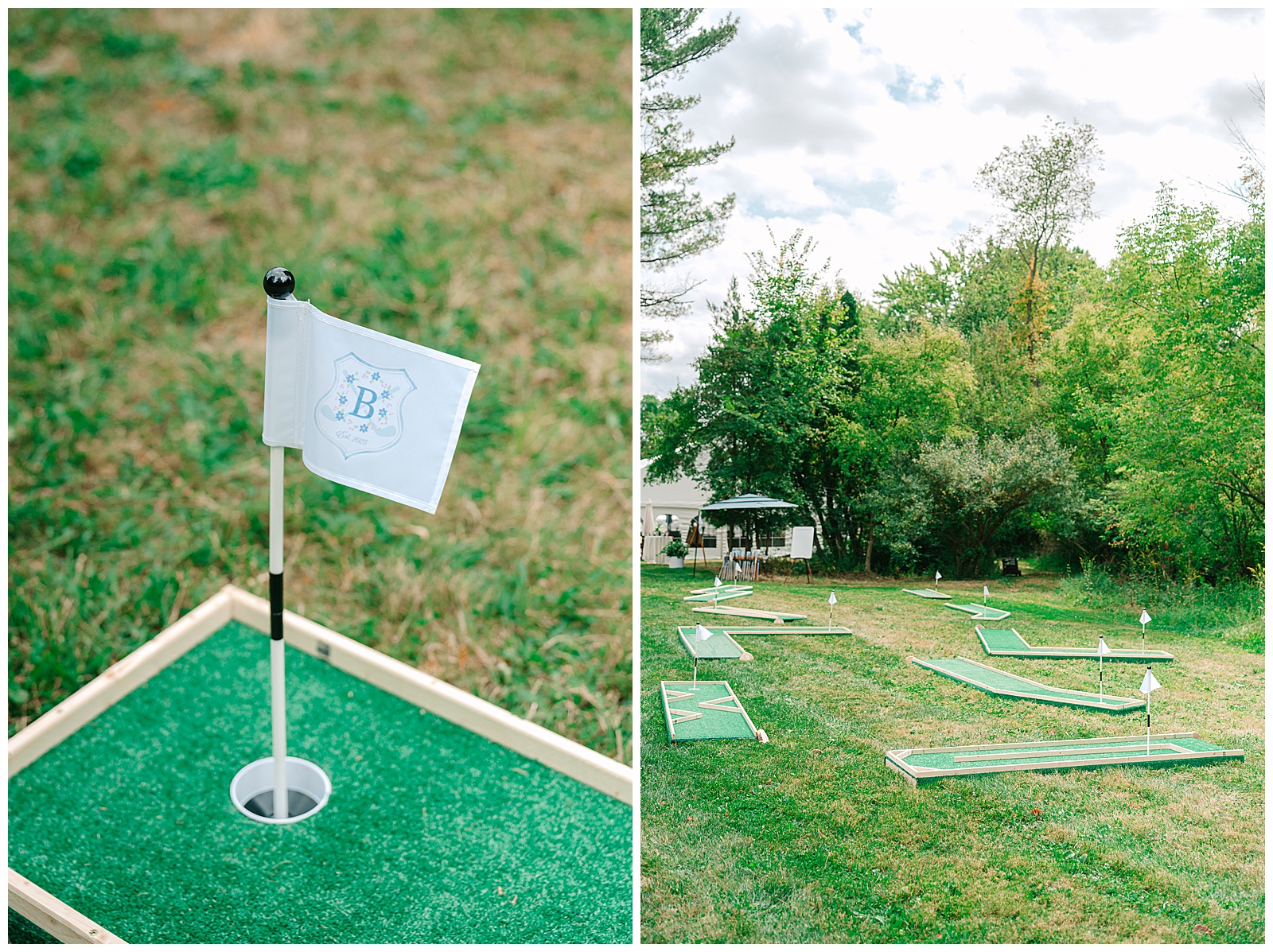 Blues and White Backyard Wedding in Clinton, Ohio | Heather J Photography | Ohio Wedding and Engagement Photographer