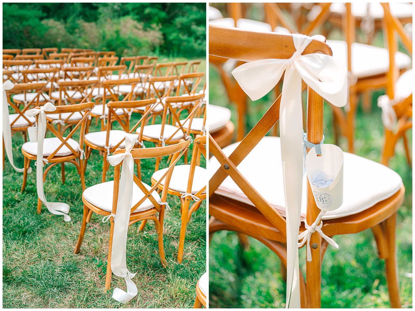 Blues and White Backyard Wedding in Clinton, Ohio | Heather J Photography | Ohio Wedding and Engagement Photographer
