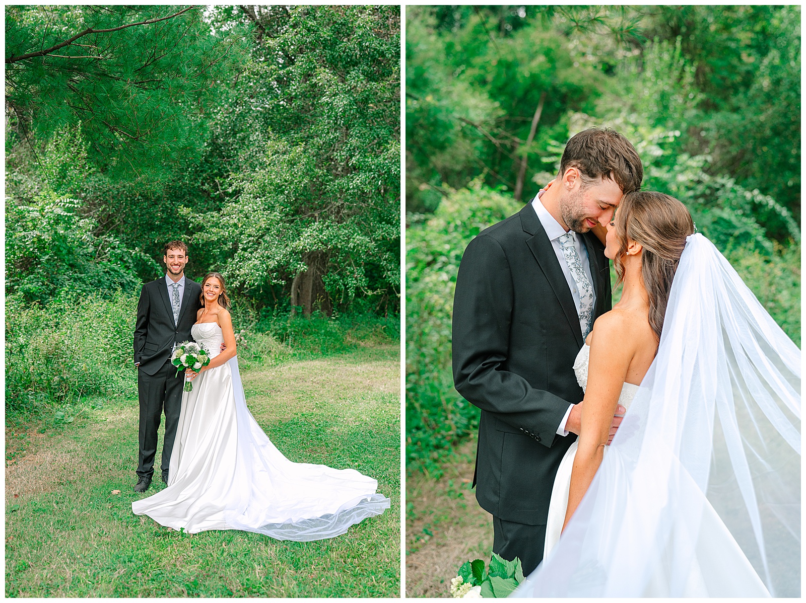 Blues and White Backyard Wedding in Clinton, Ohio | Heather J Photography | Ohio Wedding and Engagement Photographer