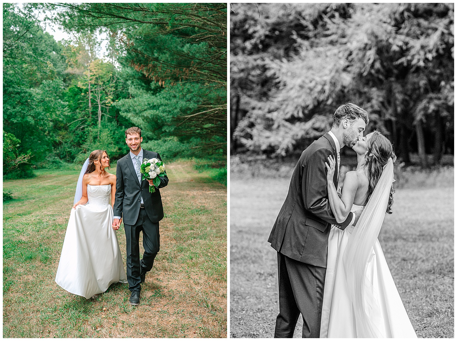 Blues and White Backyard Wedding in Clinton, Ohio | Heather J Photography | Ohio Wedding and Engagement Photographer