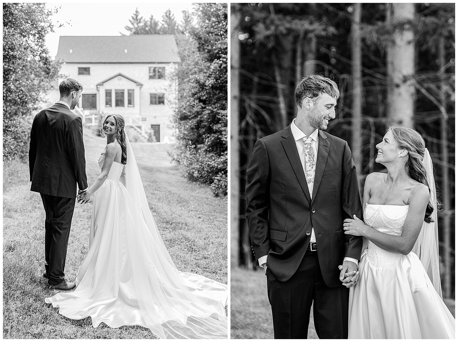 Blues and White Backyard Wedding in Clinton, Ohio | Heather J Photography | Ohio Wedding and Engagement Photographer