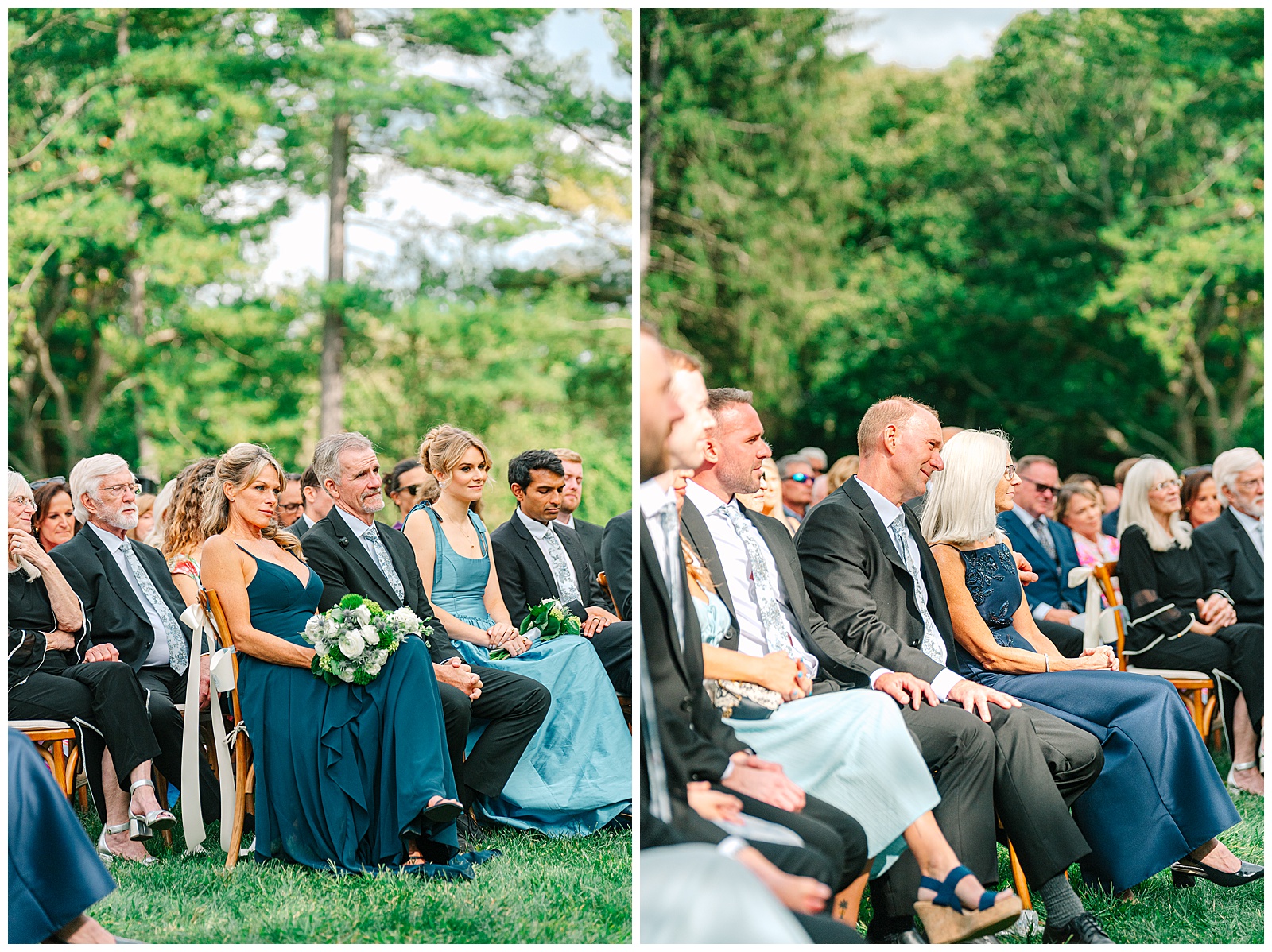 Blues and White Backyard Wedding in Clinton, Ohio | Heather J Photography | Ohio Wedding and Engagement Photographer