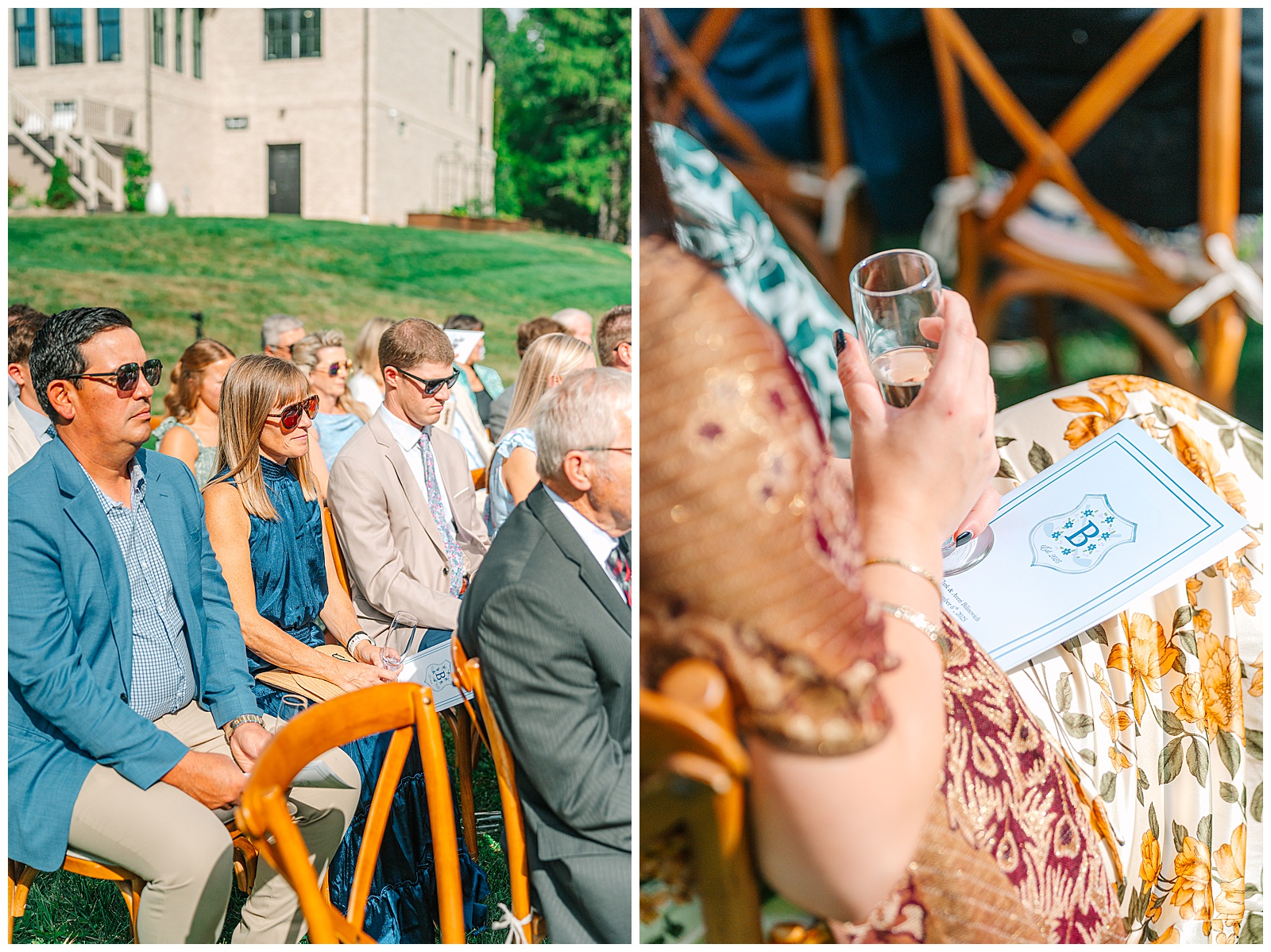 Blues and White Backyard Wedding in Clinton, Ohio | Heather J Photography | Ohio Wedding and Engagement Photographer