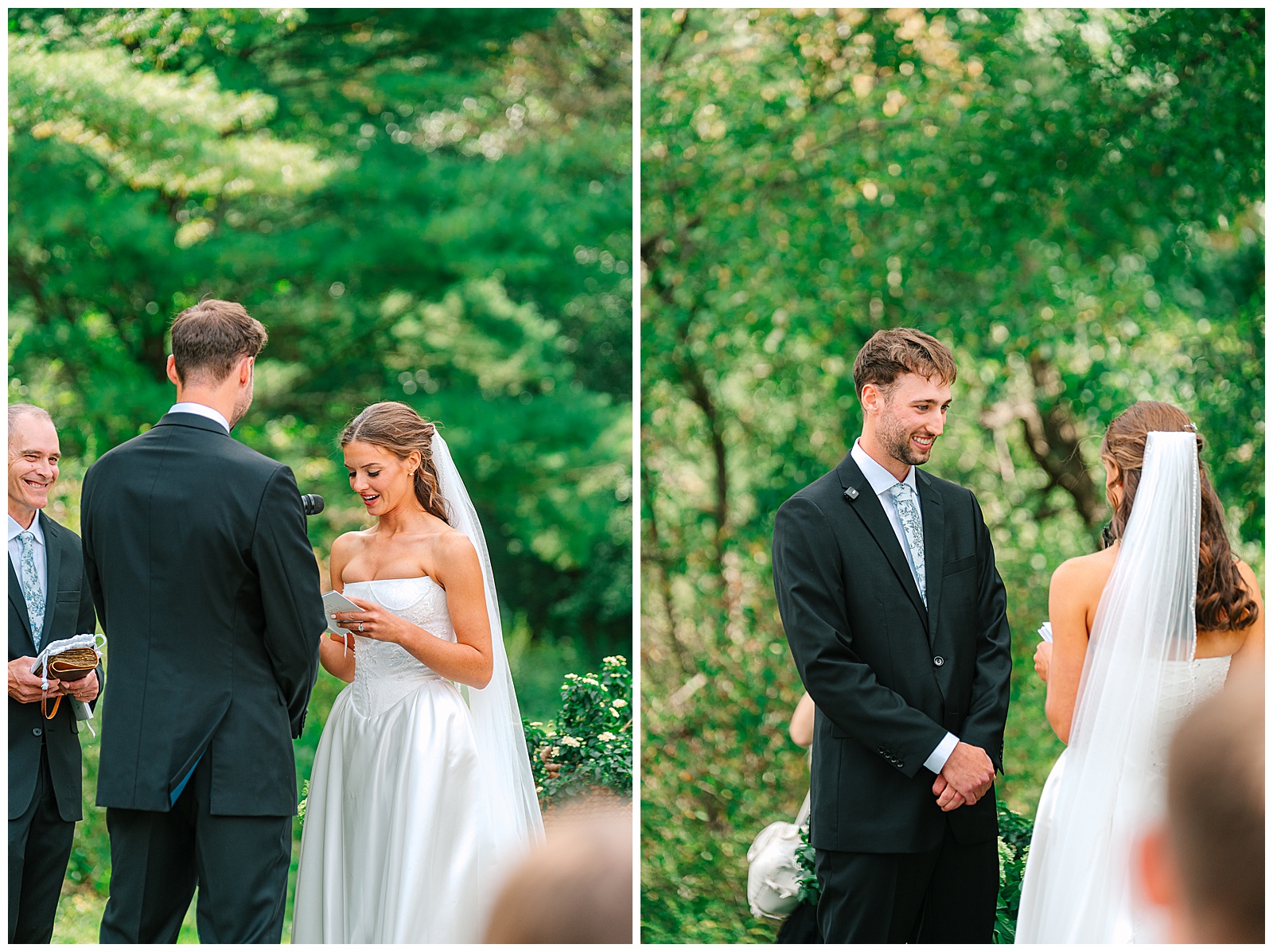 Blues and White Backyard Wedding in Clinton, Ohio | Heather J Photography | Ohio Wedding and Engagement Photographer