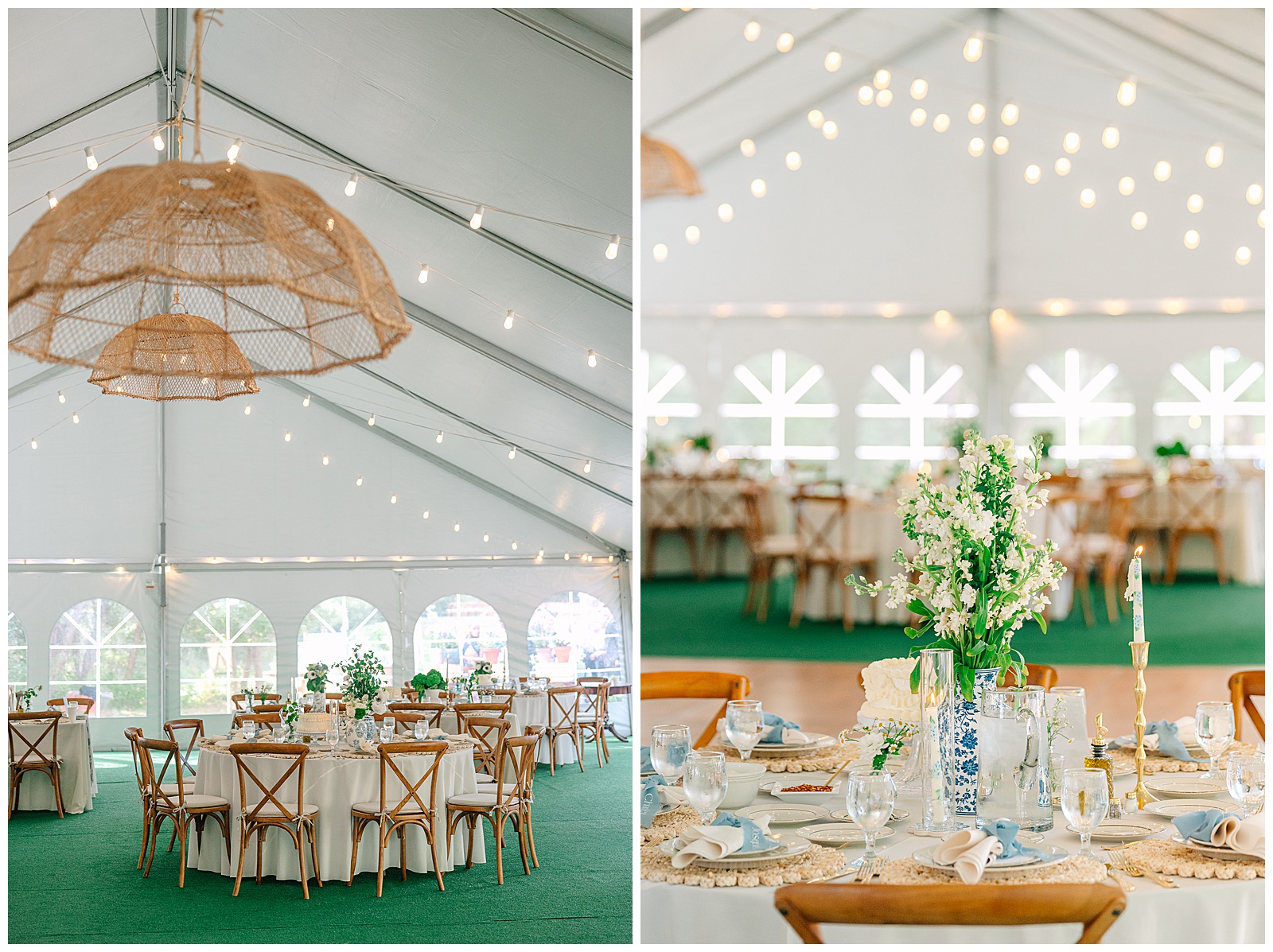 Blues and White Backyard Wedding in Clinton, Ohio | Heather J Photography | Ohio Wedding and Engagement Photographer