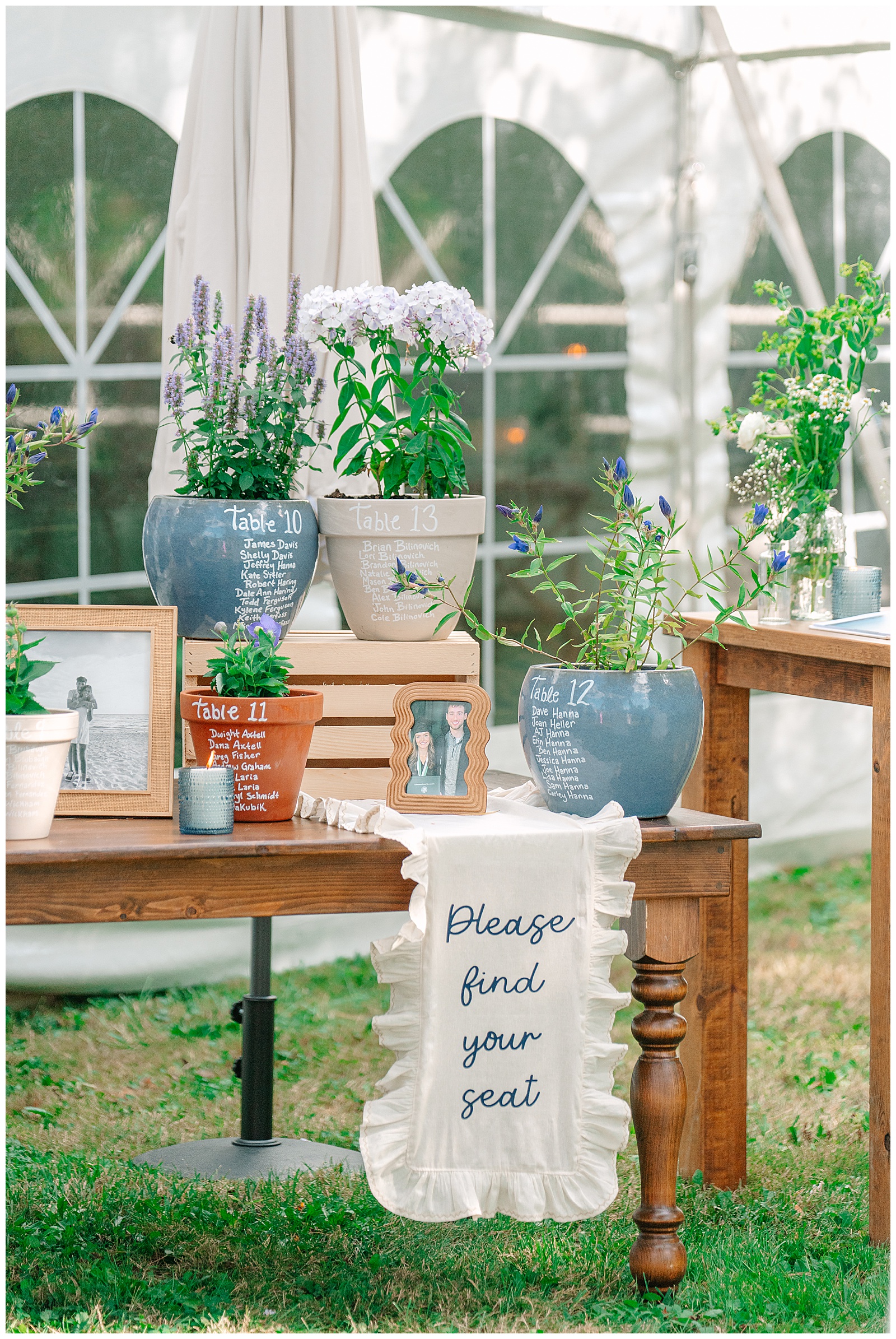 Blues and White Backyard Wedding in Clinton, Ohio | Heather J Photography | Ohio Wedding and Engagement Photographer