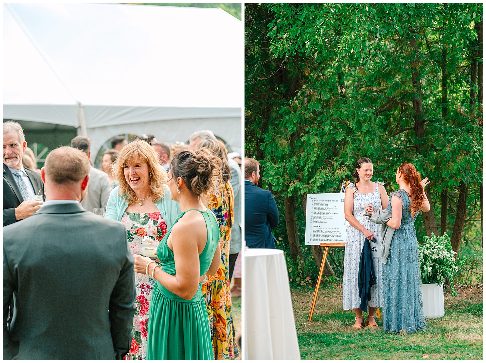 Blues and White Backyard Wedding in Clinton, Ohio | Heather J Photography | Ohio Wedding and Engagement Photographer