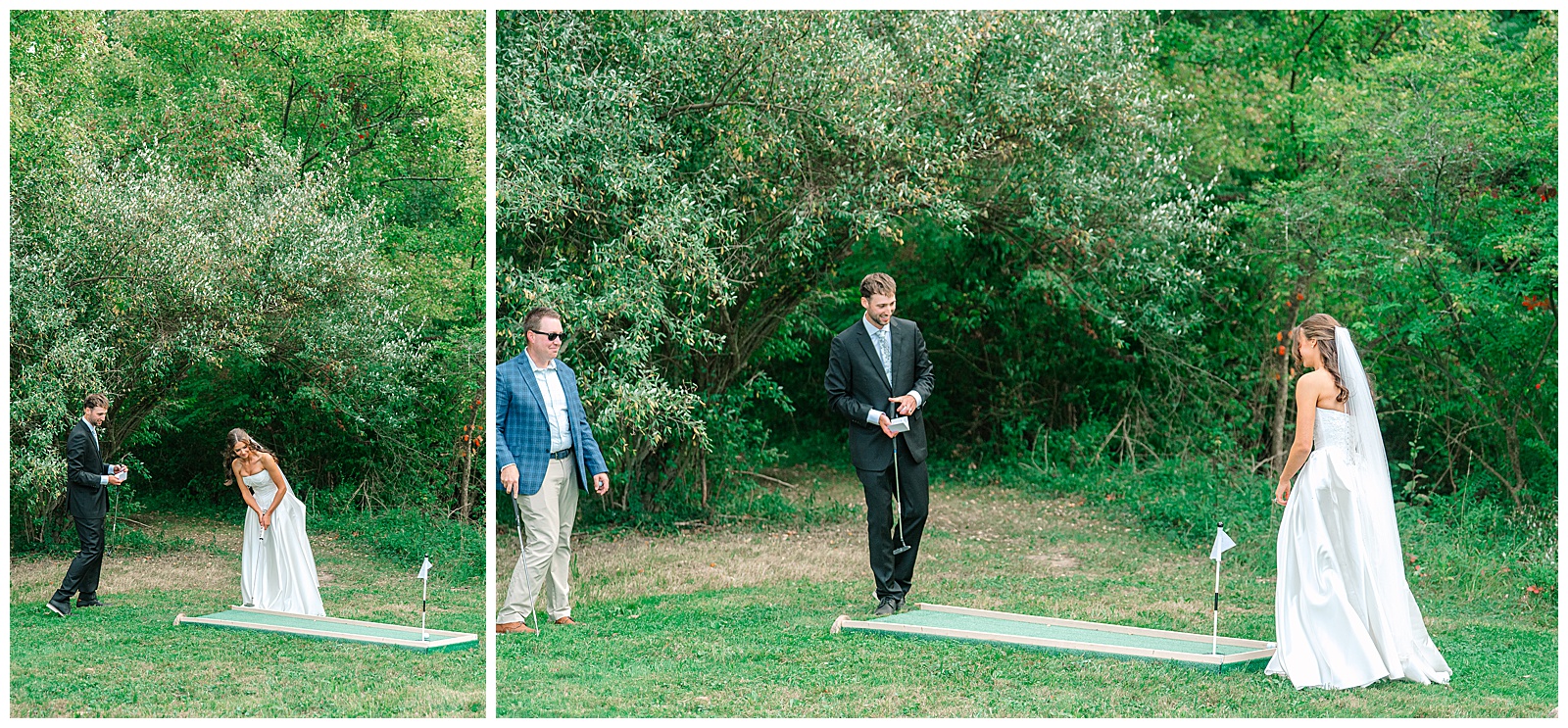 Blues and White Backyard Wedding in Clinton, Ohio | Heather J Photography | Ohio Wedding and Engagement Photographer