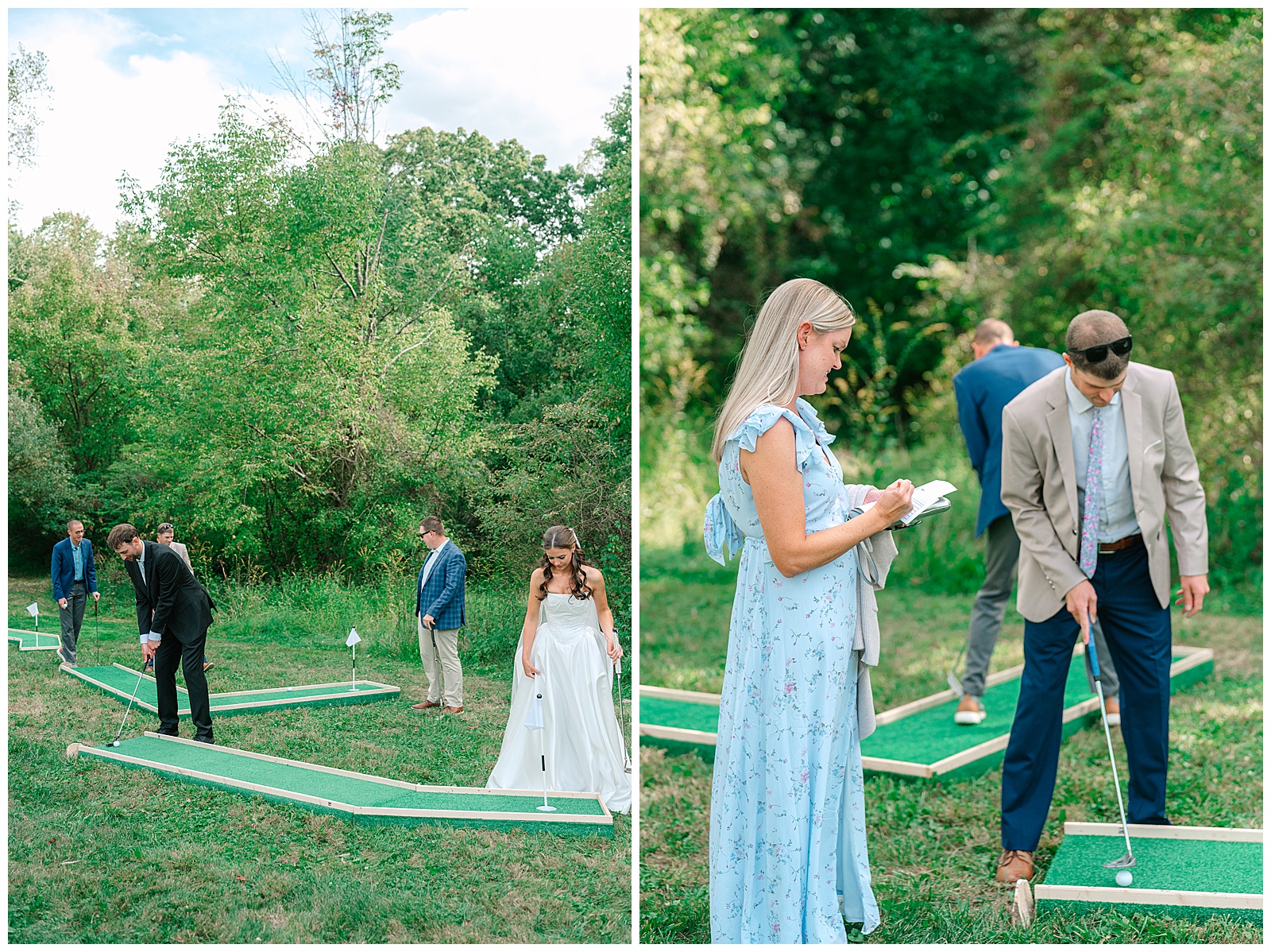 Blues and White Backyard Wedding in Clinton, Ohio | Heather J Photography | Ohio Wedding and Engagement Photographer