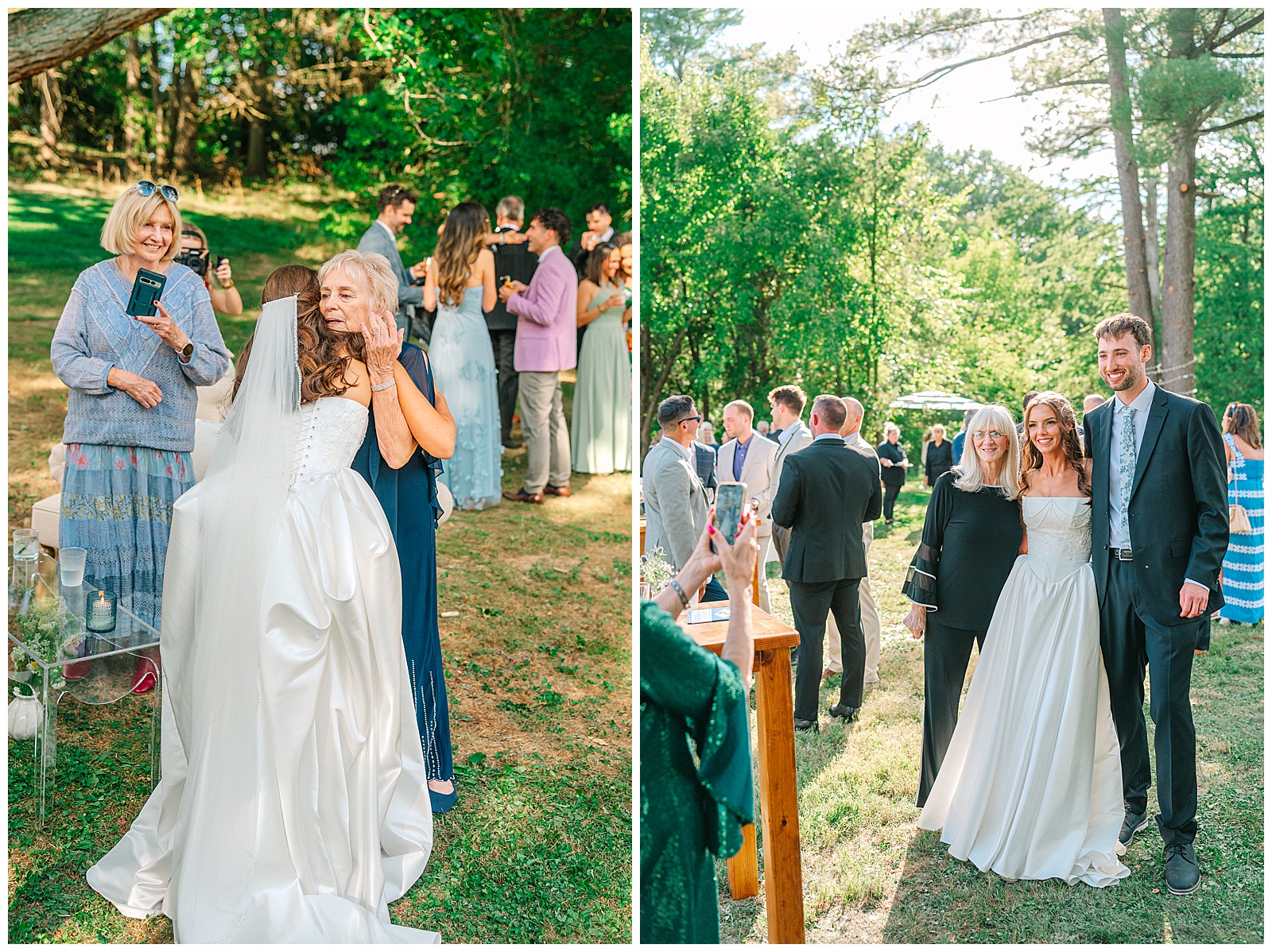 Blues and White Backyard Wedding in Clinton, Ohio | Heather J Photography | Ohio Wedding and Engagement Photographer