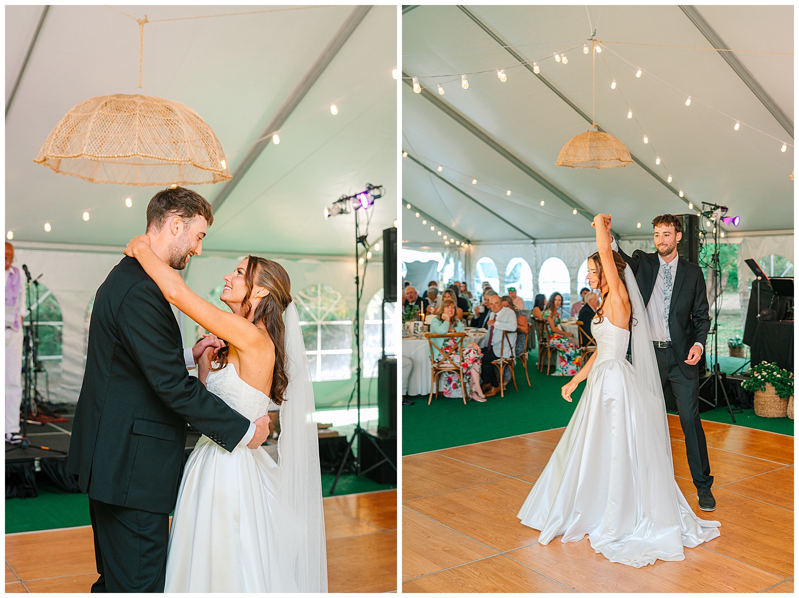 Blues and White Backyard Wedding in Clinton, Ohio | Heather J Photography | Ohio Wedding and Engagement Photographer