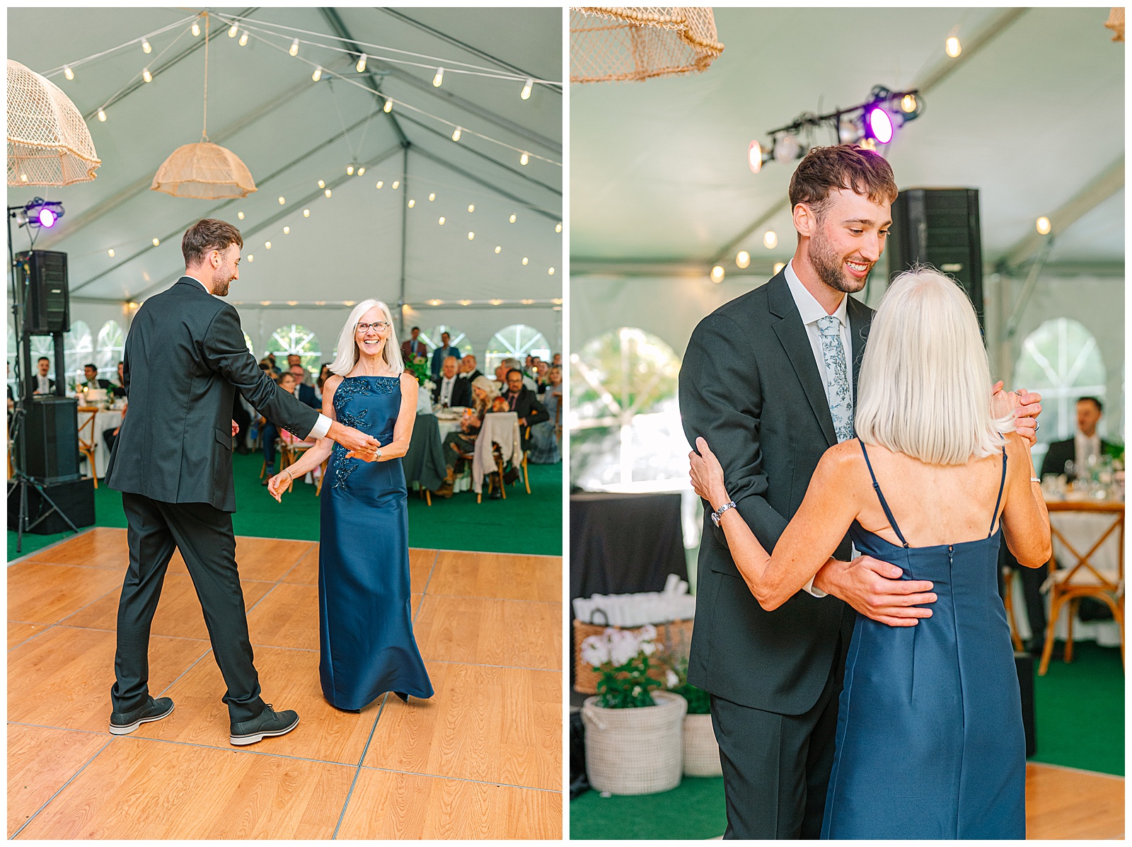 Blues and White Backyard Wedding in Clinton, Ohio | Heather J Photography | Ohio Wedding and Engagement Photographer