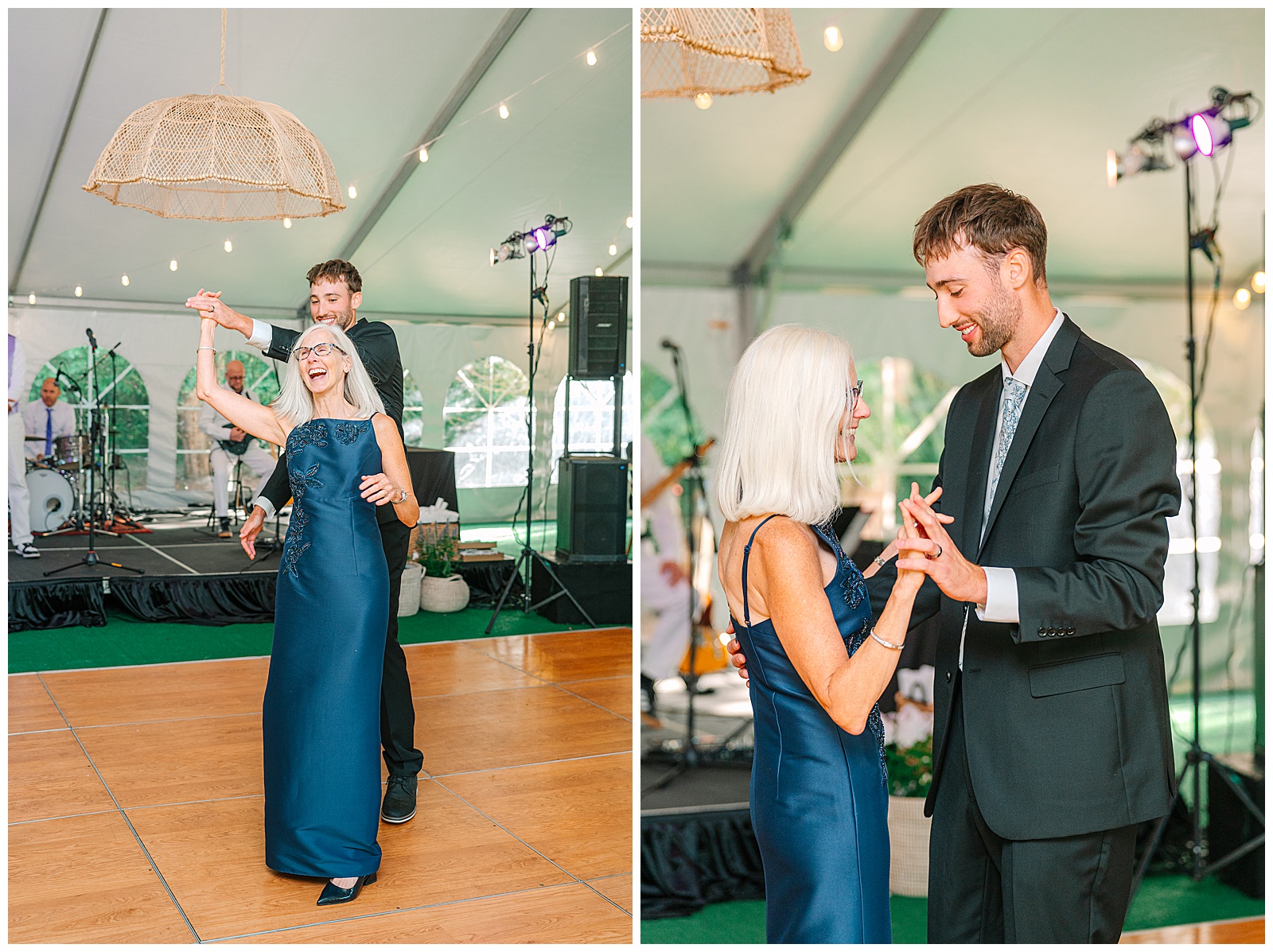 Blues and White Backyard Wedding in Clinton, Ohio | Heather J Photography | Ohio Wedding and Engagement Photographer