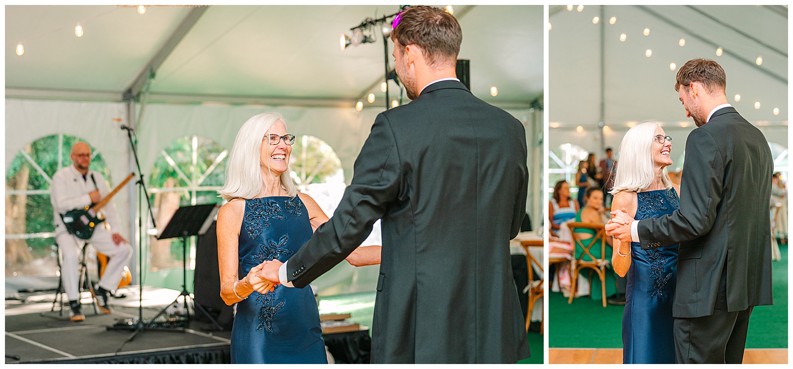 Blues and White Backyard Wedding in Clinton, Ohio | Heather J Photography | Ohio Wedding and Engagement Photographer