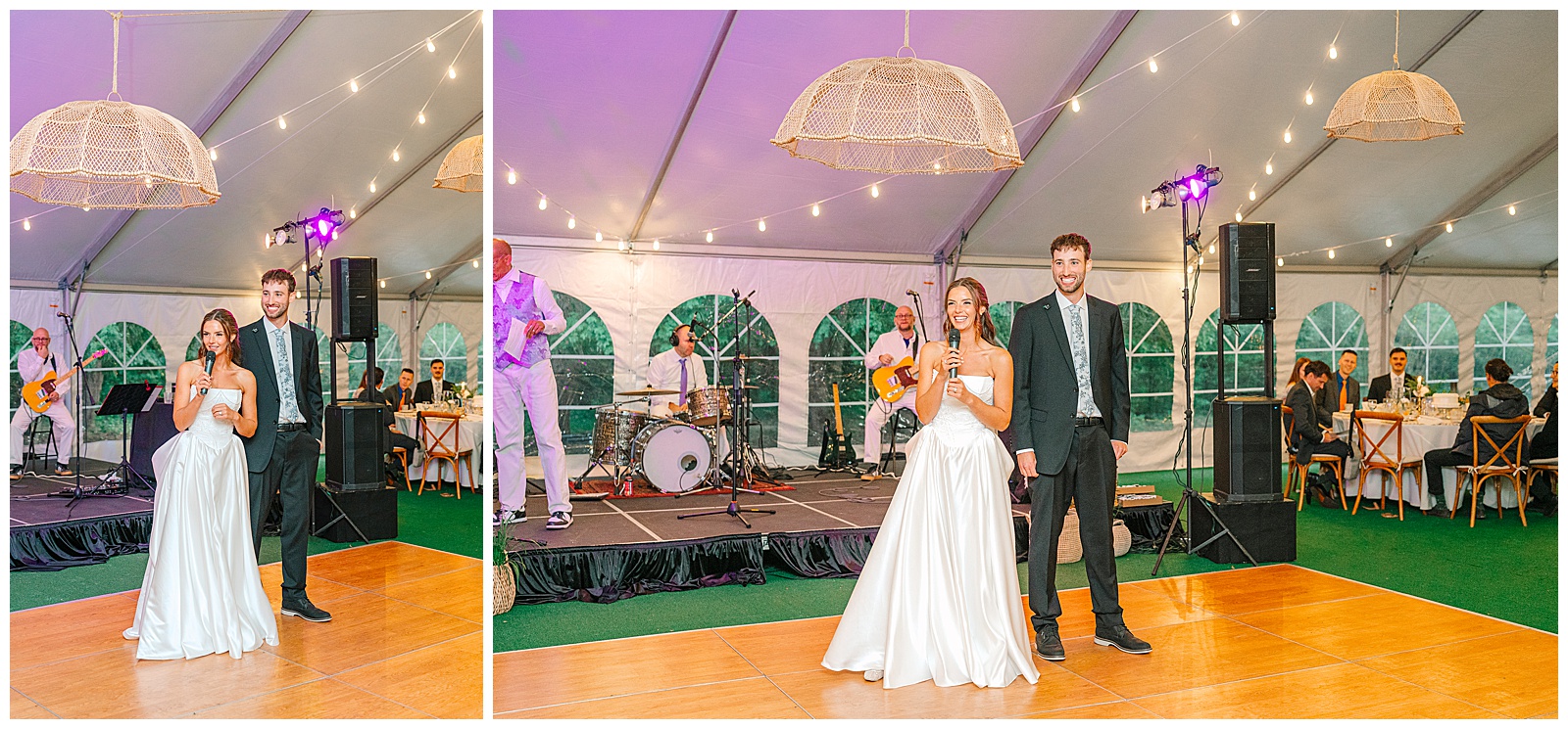 Blues and White Backyard Wedding in Clinton, Ohio | Heather J Photography | Ohio Wedding and Engagement Photographer
