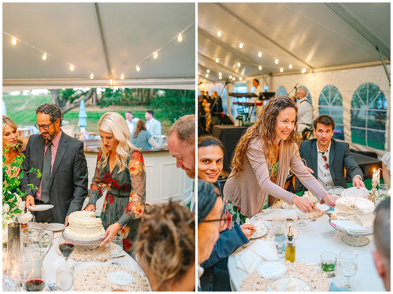 Blues and White Backyard Wedding in Clinton, Ohio | Heather J Photography | Ohio Wedding and Engagement Photographer