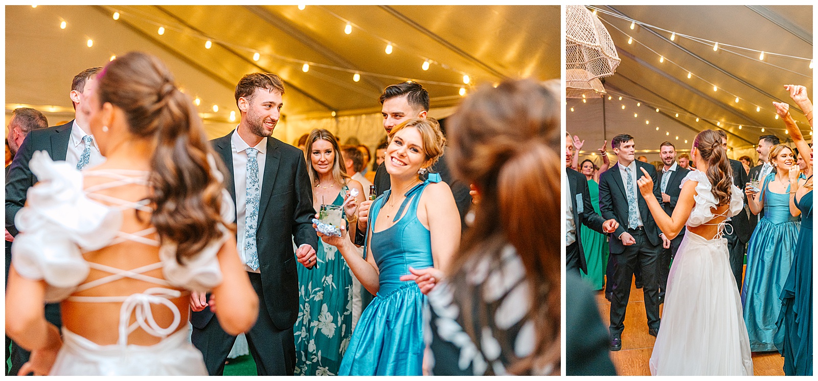 Blues and White Backyard Wedding in Clinton, Ohio | Heather J Photography | Ohio Wedding and Engagement Photographer