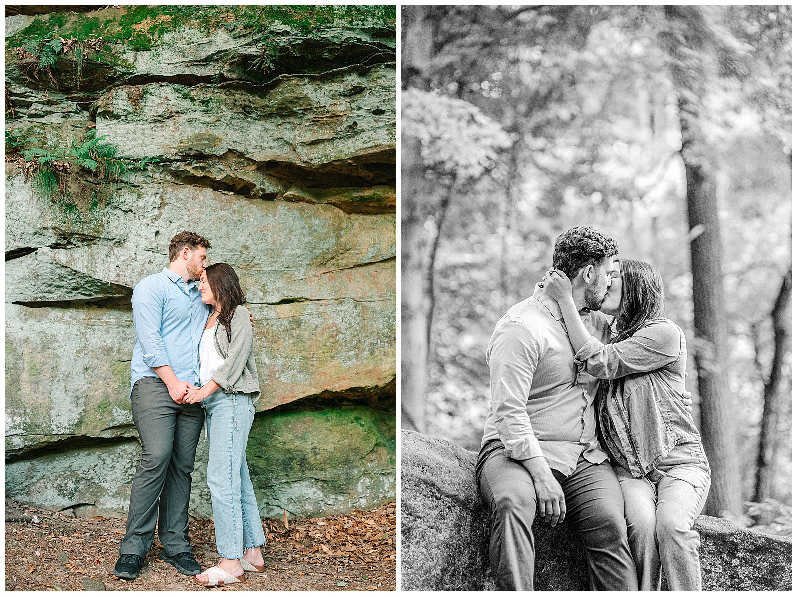 Cinderella Bridge and Lanterman's Mill Summer Engagement in Youngstown, OH | Heather J Photography | Ohio Engagement Photographer