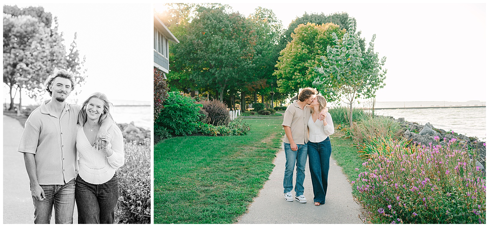 Early Fall Engagement Session at Lakeside and Marblehead Lighthouse | Heather J Photography | Ohio Engagement Photographer