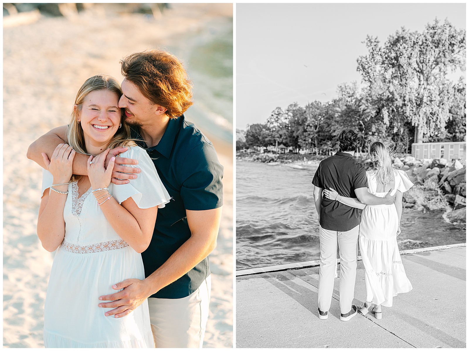 Early Fall Engagement Session at Lakeside and Marblehead Lighthouse | Heather J Photography | Ohio Engagement Photographer