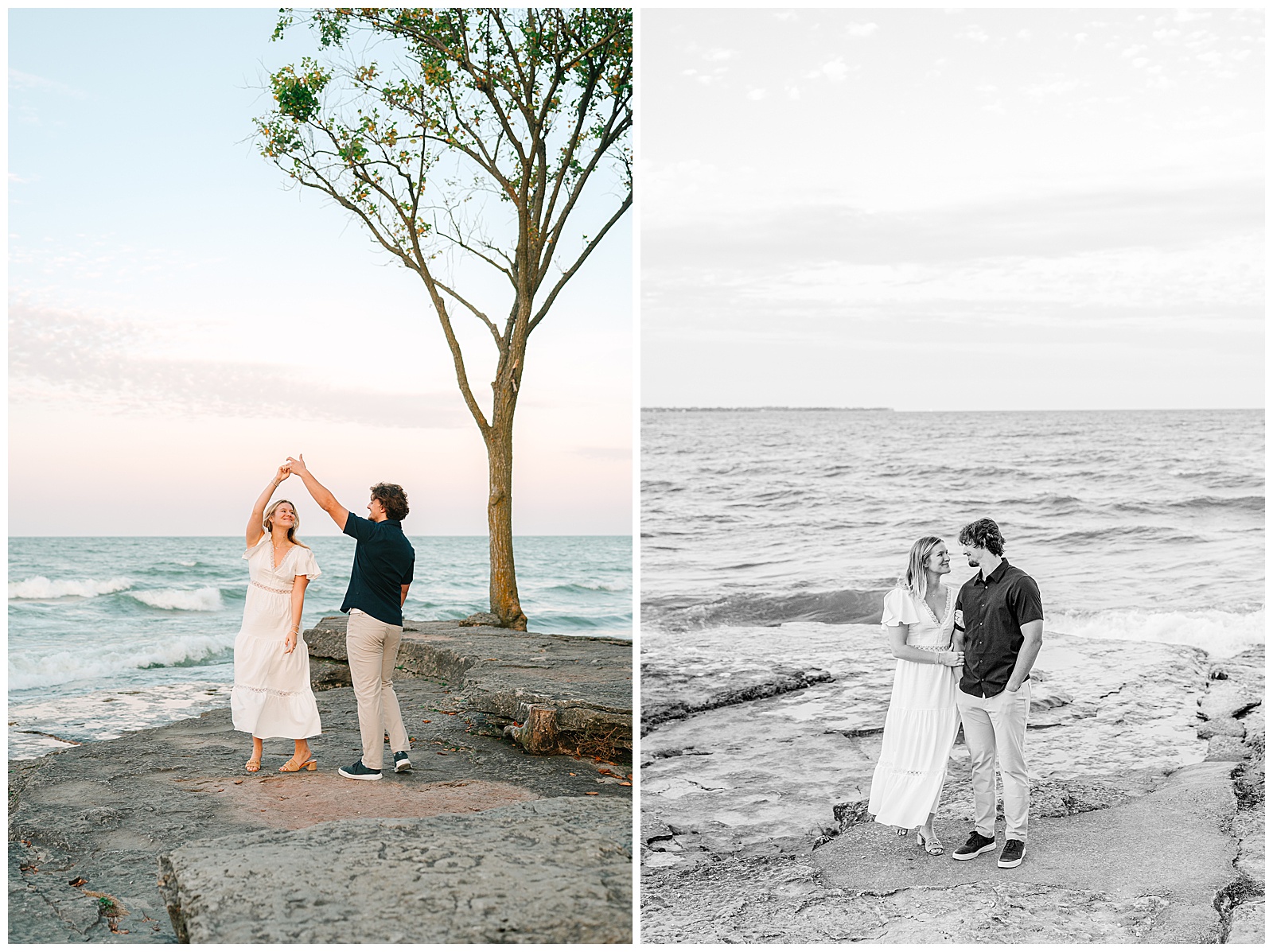 Early Fall Engagement Session at Lakeside and Marblehead Lighthouse | Heather J Photography | Ohio Engagement Photographer