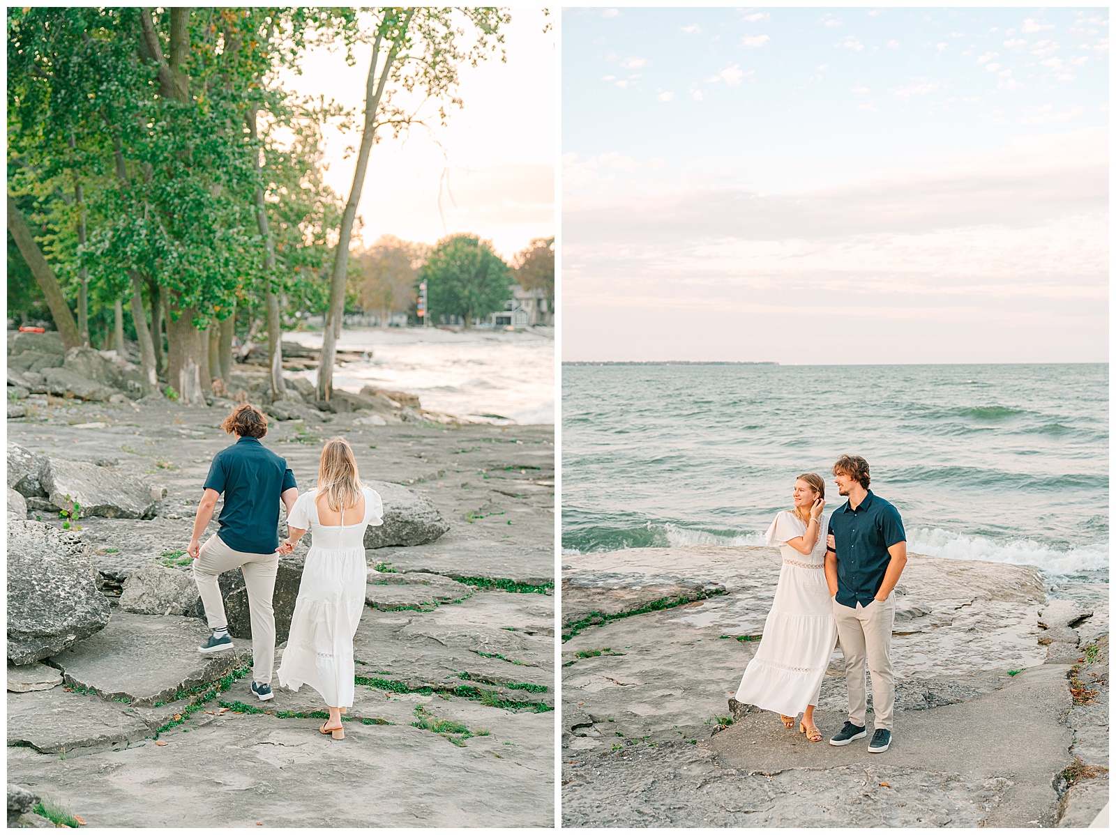 Early Fall Engagement Session at Lakeside and Marblehead Lighthouse | Heather J Photography | Ohio Engagement Photographer