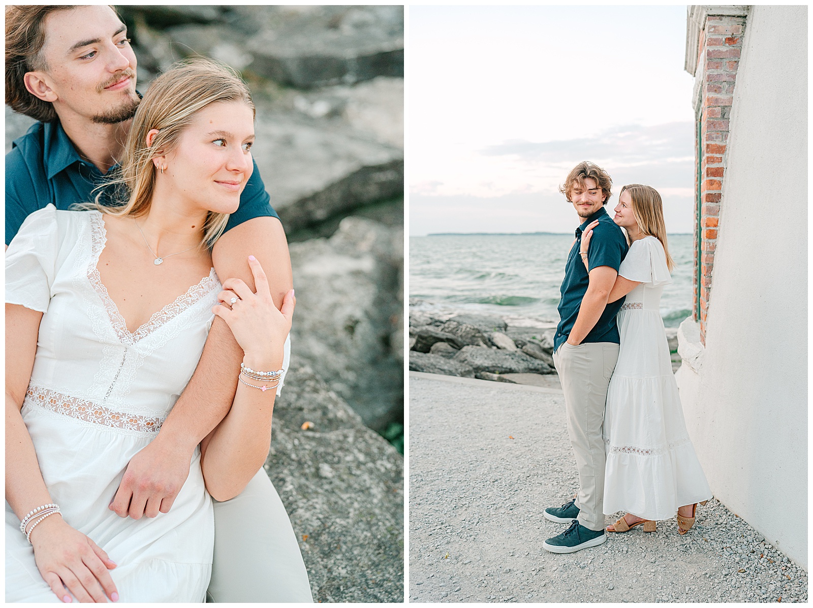 Early Fall Engagement Session at Lakeside and Marblehead Lighthouse | Heather J Photography | Ohio Engagement Photographer