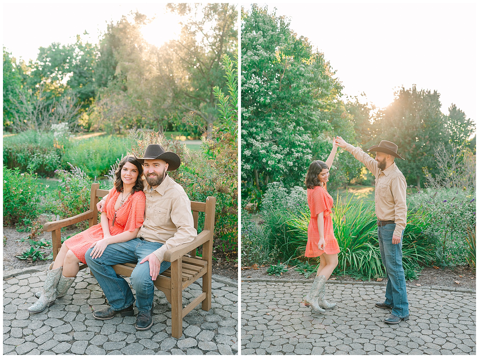 Early Fall Golden Hour at Secrest Arboretum in Wooster, OH | Heather J Photography | Ohio Engagement Photographer