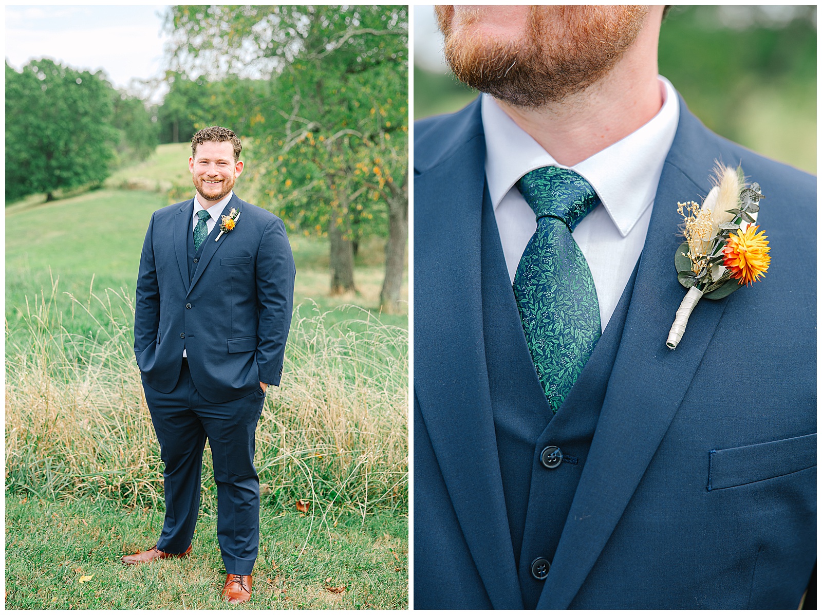 Early Fall Wedding at Diamond Lake Event Barn | Heather J Photography | Ohio Engagement Photographer
