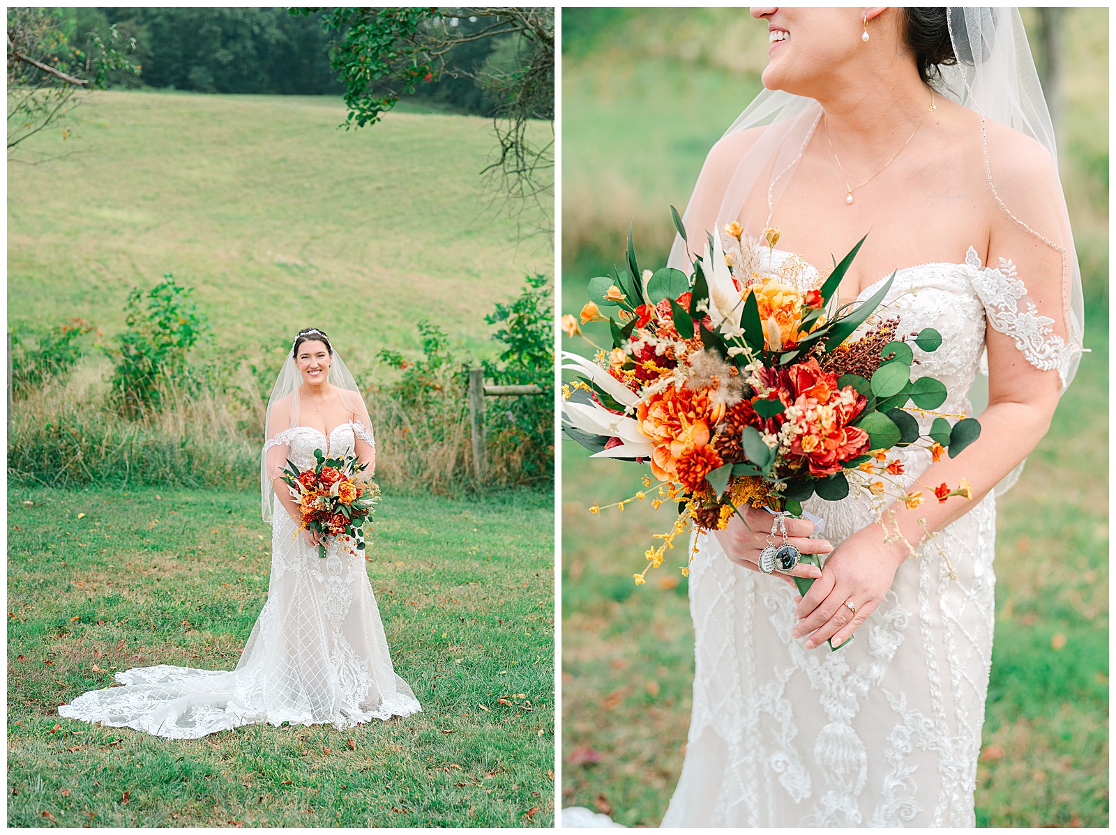 Early Fall Wedding at Diamond Lake Event Barn | Heather J Photography | Ohio Engagement Photographer