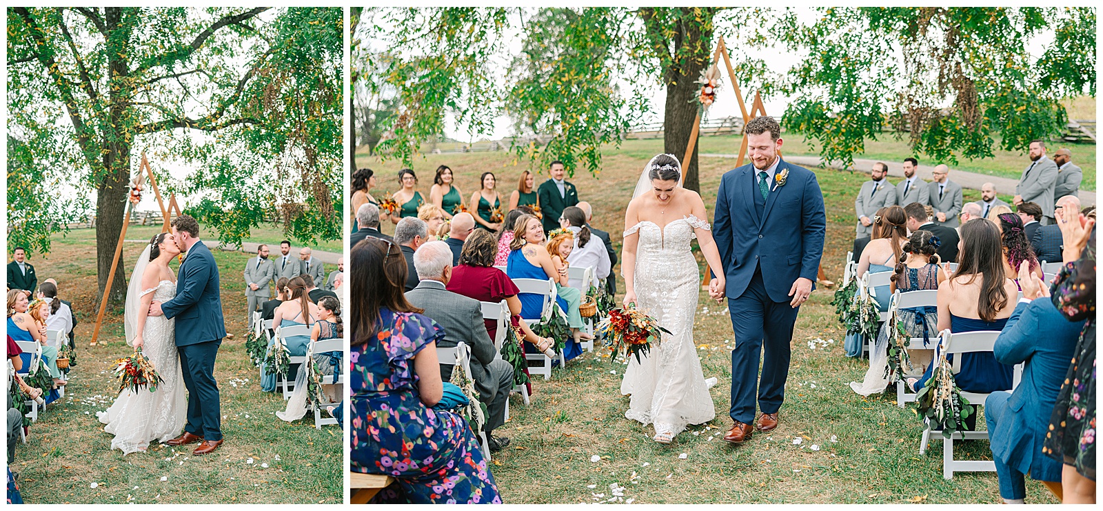 Early Fall Wedding at Diamond Lake Event Barn | Heather J Photography | Ohio Engagement Photographer