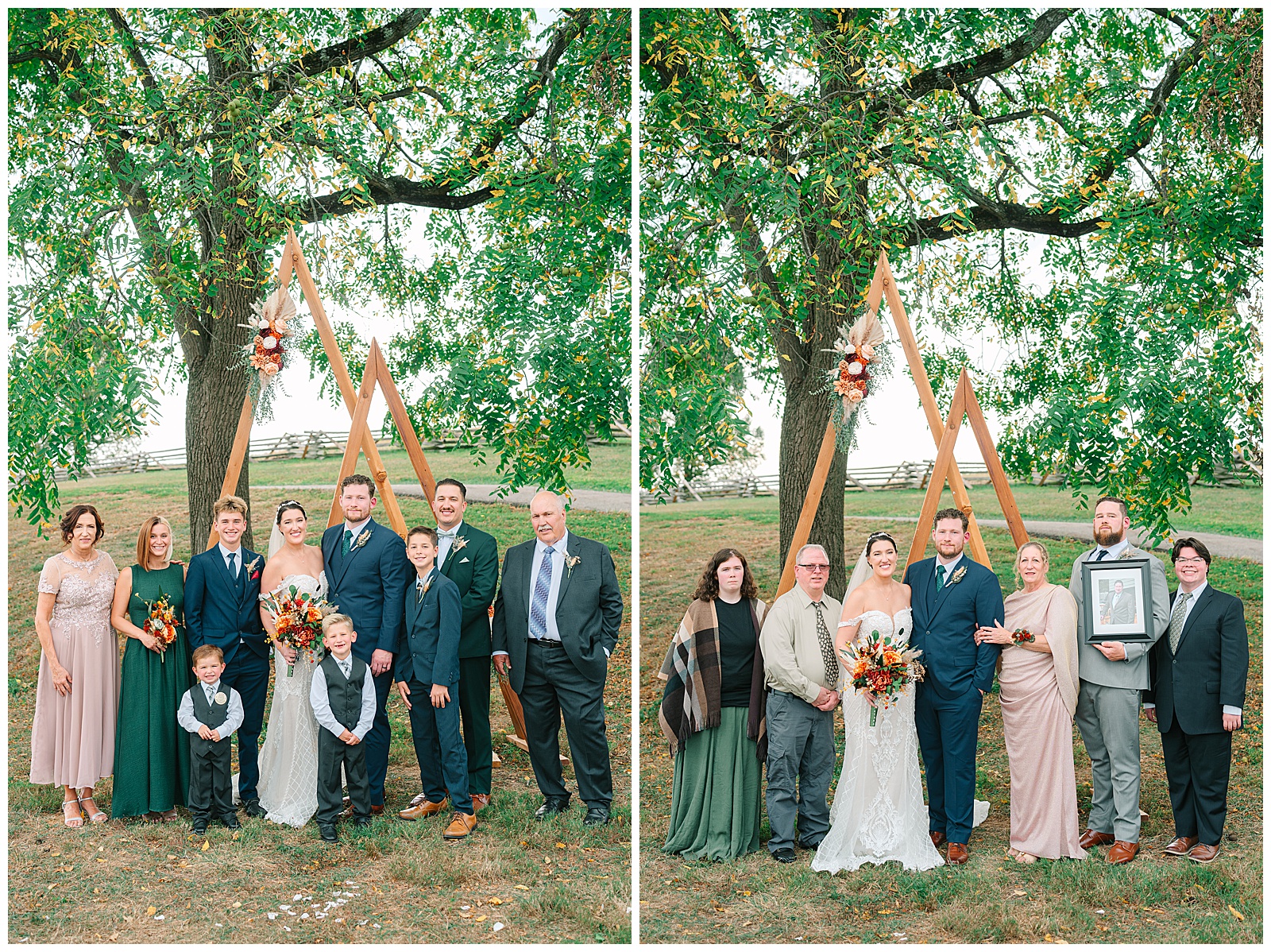 Early Fall Wedding at Diamond Lake Event Barn | Heather J Photography | Ohio Engagement Photographer
