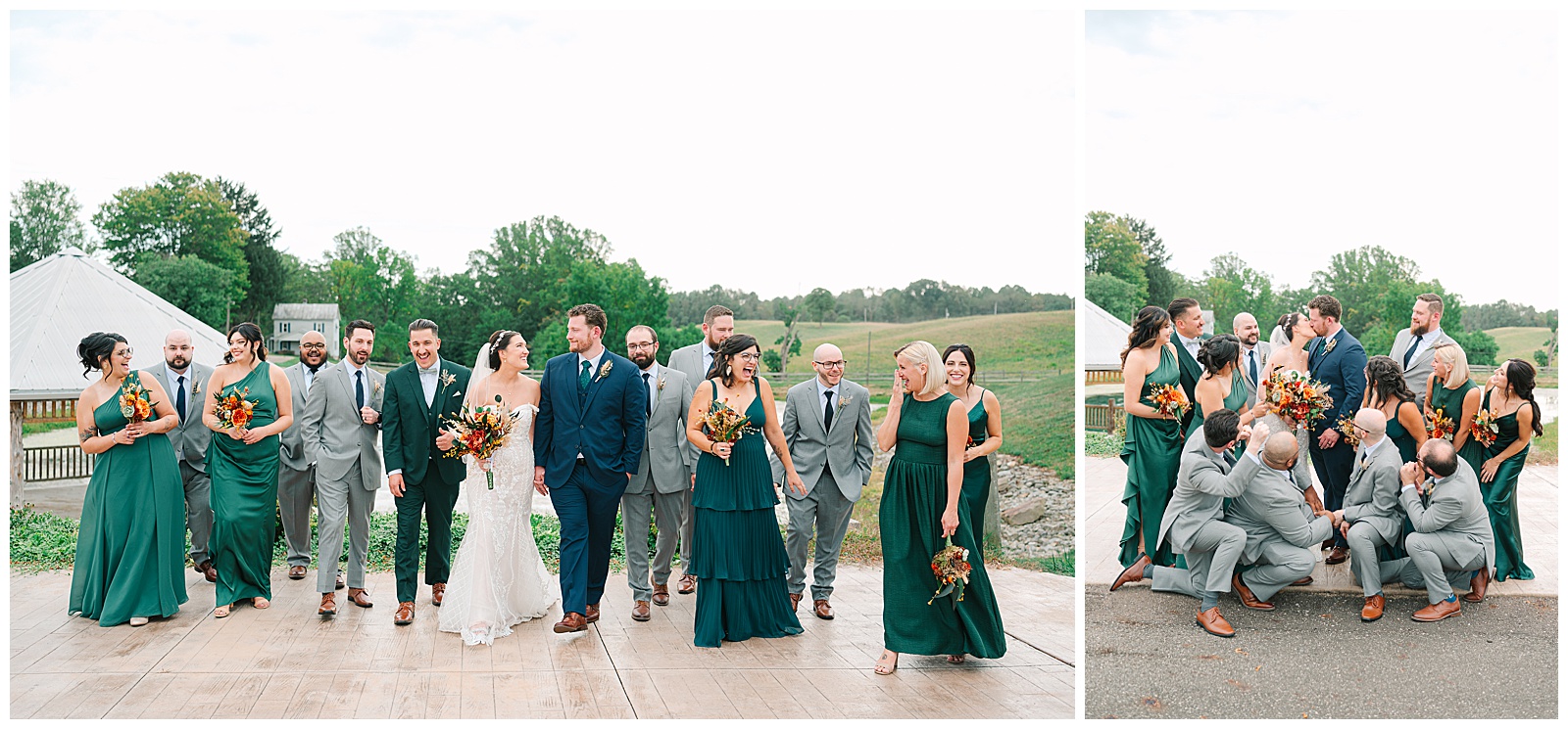 Early Fall Wedding at Diamond Lake Event Barn | Heather J Photography | Ohio Engagement Photographer