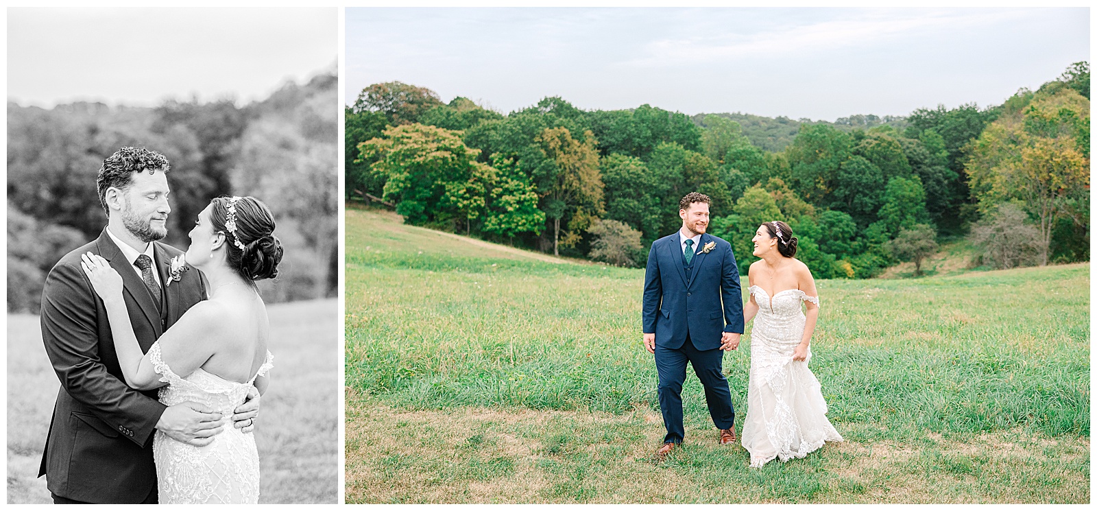 Early Fall Wedding at Diamond Lake Event Barn | Heather J Photography | Ohio Engagement Photographer