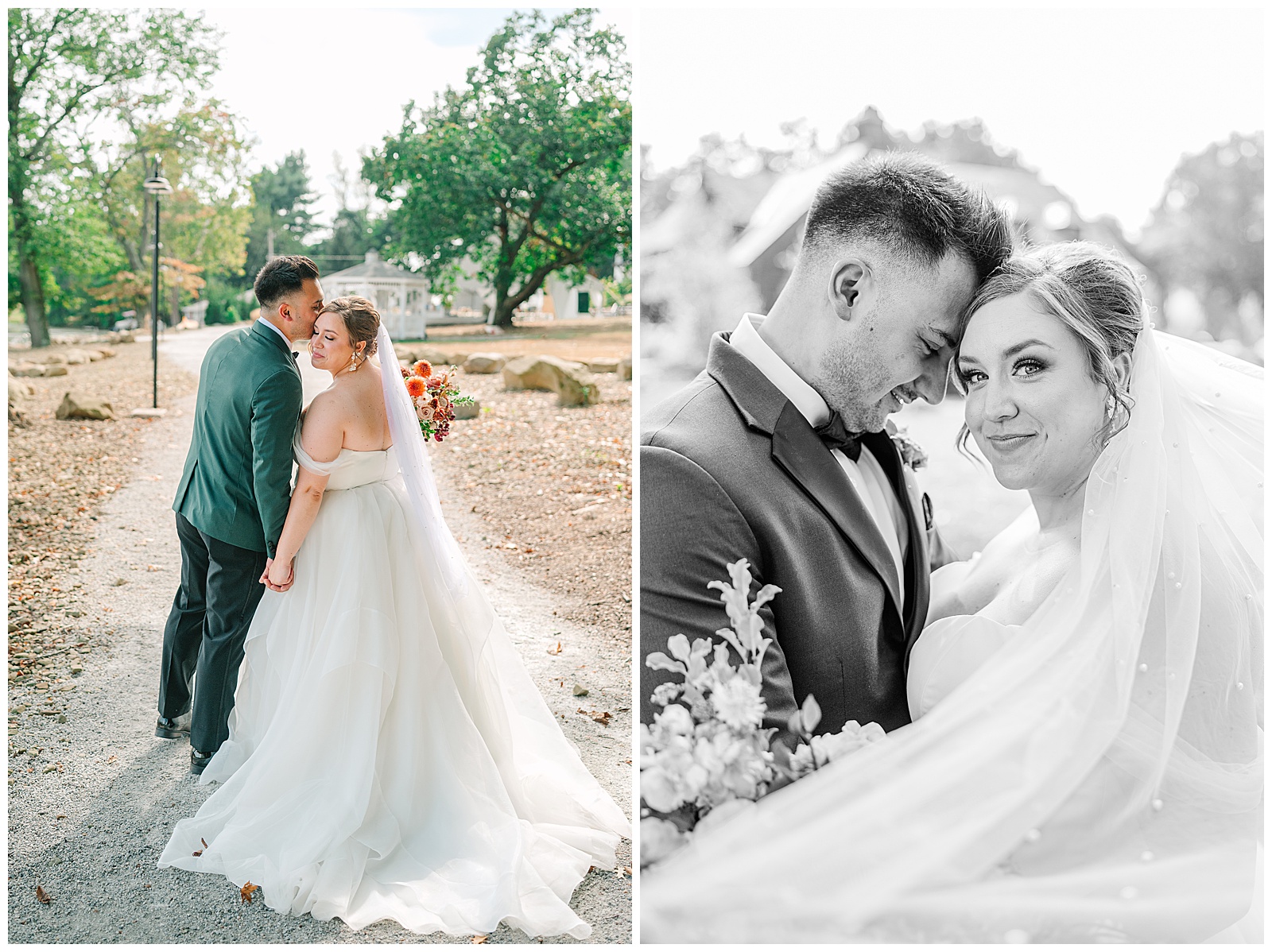 Early Fall Wedding at Tudor House at Mason's Cove | Heather J Photography | Ohio Engagement Photographer