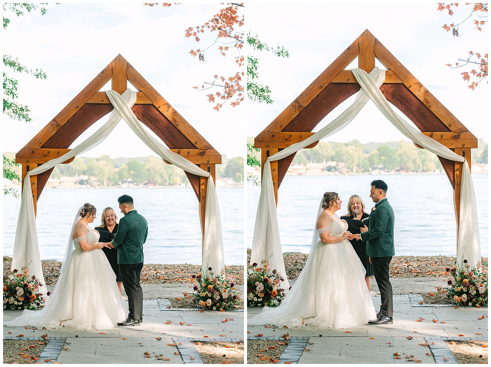 Early Fall Wedding at Tudor House at Mason's Cove | Heather J Photography | Ohio Engagement Photographer
