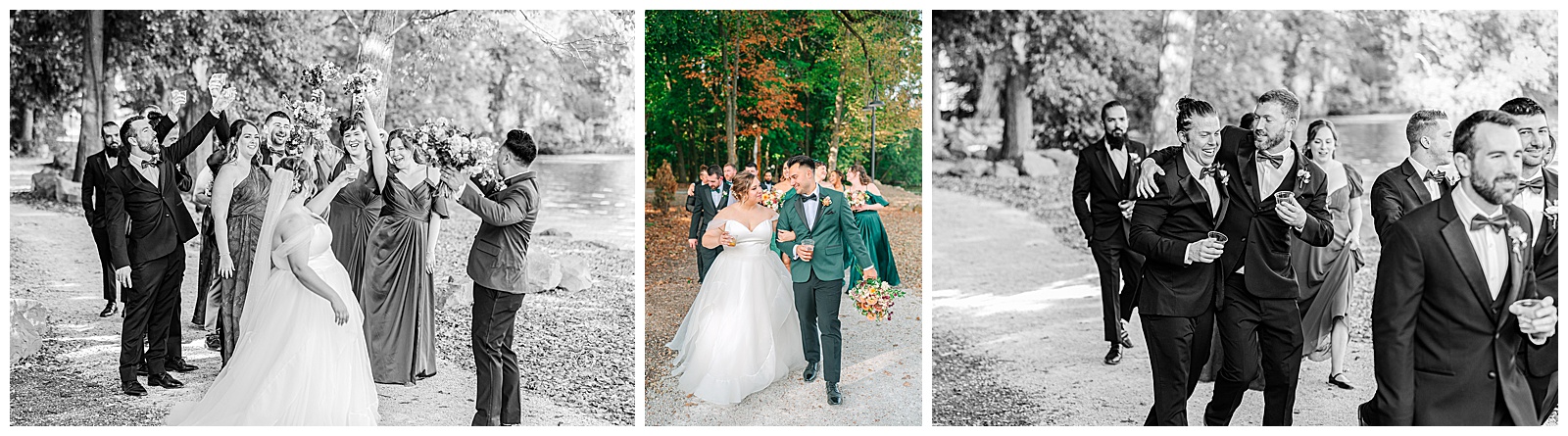 Early Fall Wedding at Tudor House at Mason's Cove | Heather J Photography | Ohio Engagement Photographer