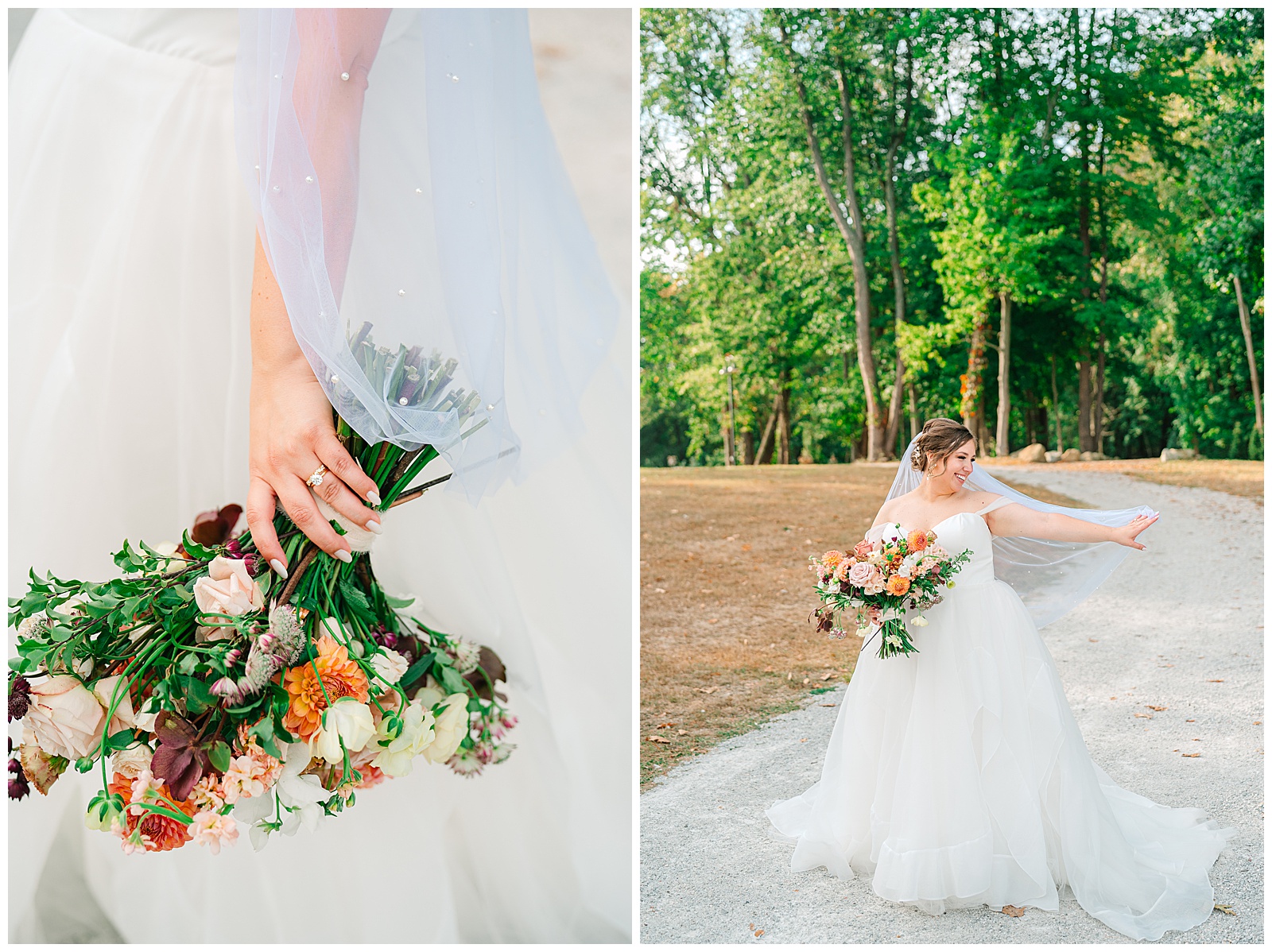 Early Fall Wedding at Tudor House at Mason's Cove | Heather J Photography | Ohio Engagement Photographer