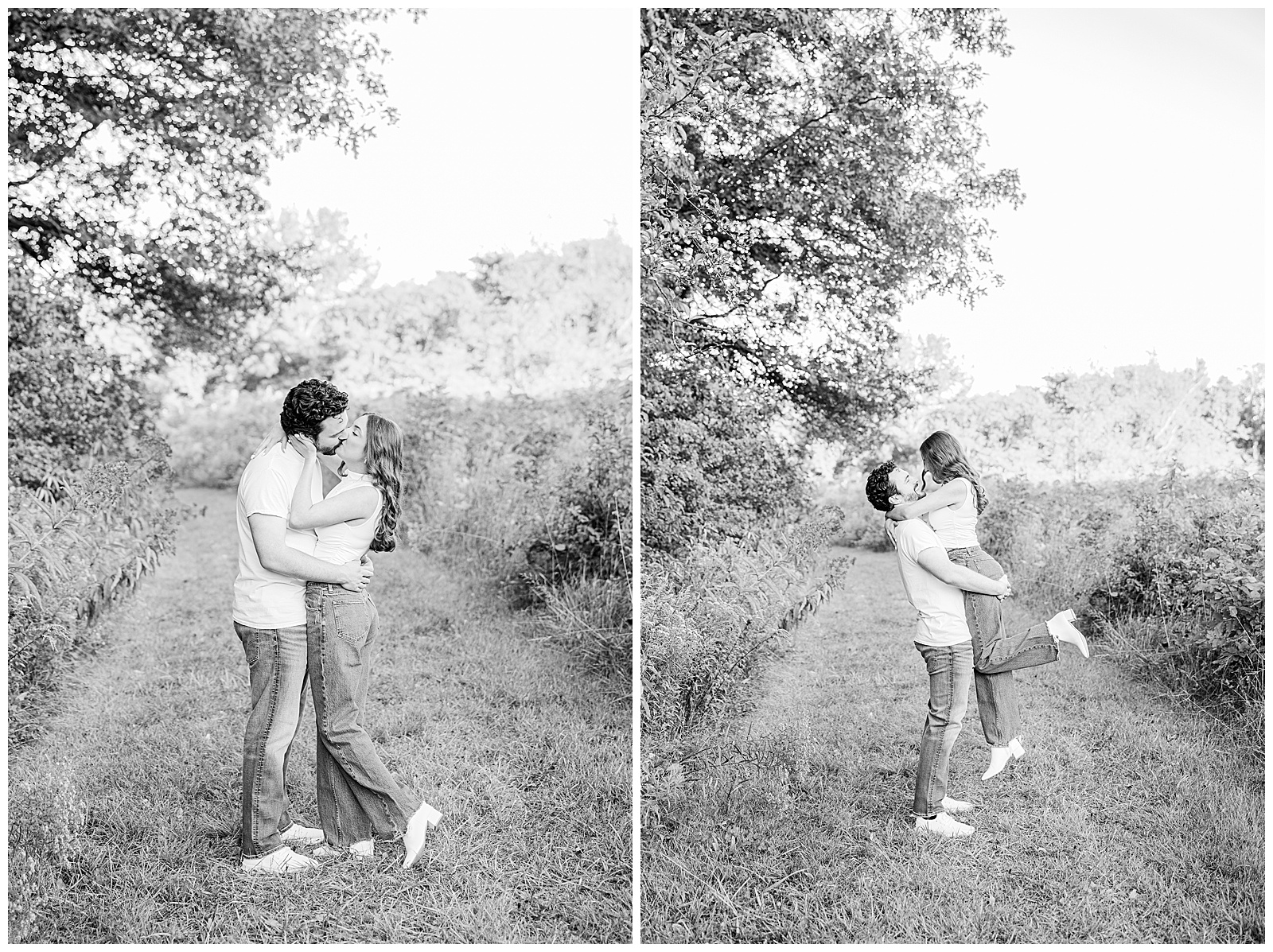 Tall Grass Engagement session at Kendall Hills in CVNP | Heather J Photography | Ohio Engagement Photographer