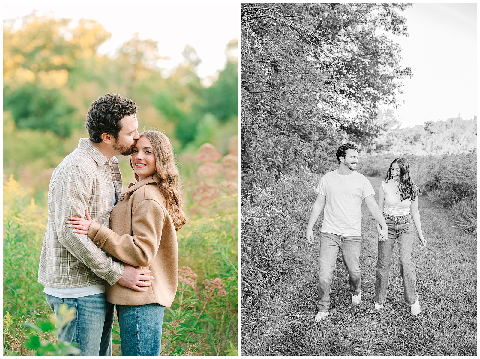 Tall Grass Engagement session at Kendall Hills in CVNP | Heather J Photography | Ohio Engagement Photographer