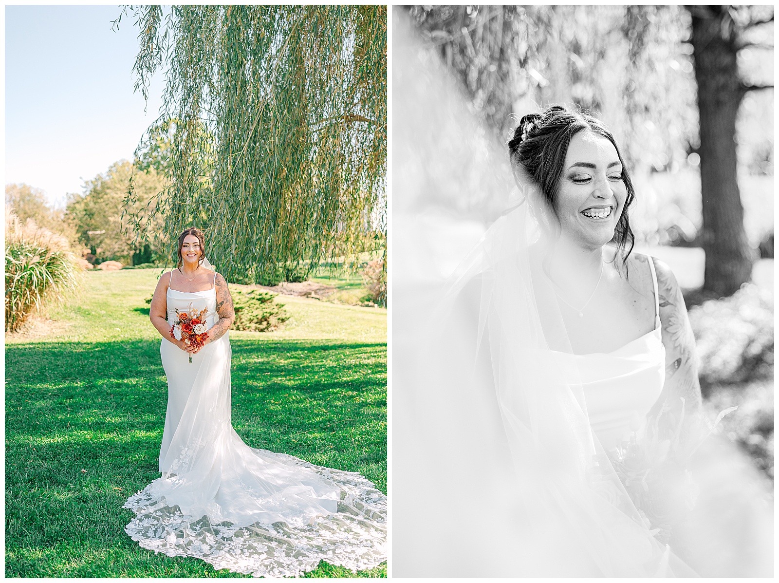 Everhart Gathering Place in Nevada Ohio Fall Wedding | Heather J Photography | Ohio Engagement Photographer