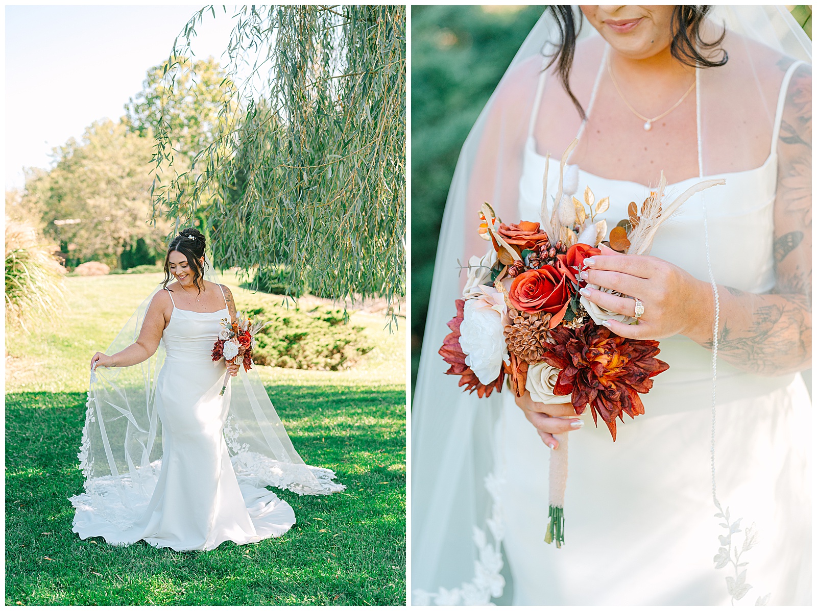 Everhart Gathering Place in Nevada Ohio Fall Wedding | Heather J Photography | Ohio Engagement Photographer