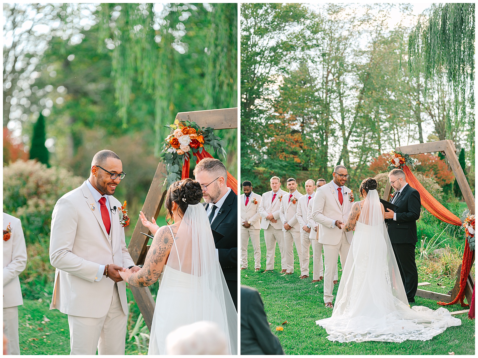 Everhart Gathering Place in Nevada Ohio Fall Wedding | Heather J Photography | Ohio Engagement Photographer